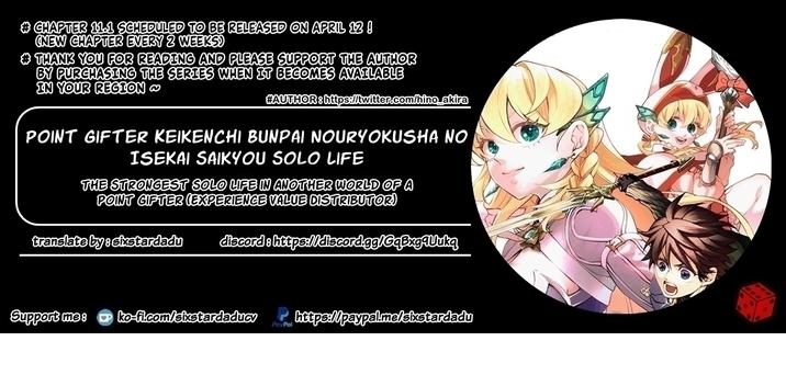 Point Gifter no Isekai Saikyou Slow Life: Black Guild kara Kaihou Sareta Otoko wa Bannou Saikyou Shoku to shite Musou Suru Chapter 10.3 — Page 11