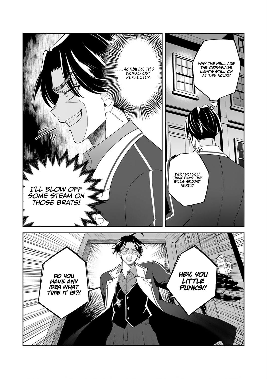 Reincarnated as the Villainous Orphanage Director Destined to Be Defeated, I Ended Up Being Loved by the Main Heroines’ Daughters Chapter 1 — Page 7