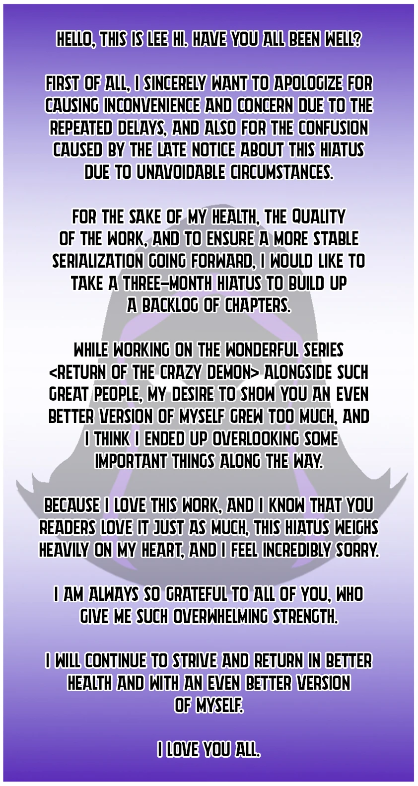 Return of the Mad Demon Chapter 192.5 — Page 1