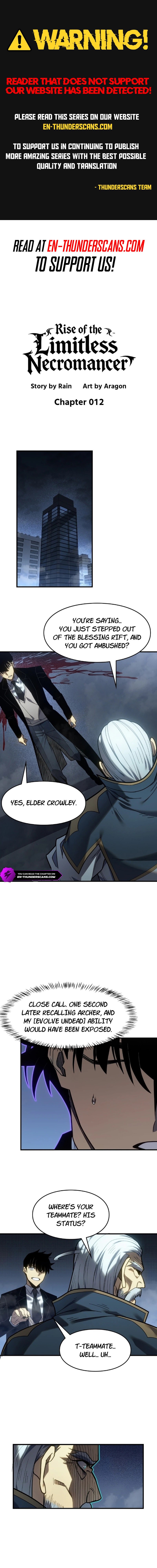 Rise of the Limitless Necromancer Chapter 12 — Page 1