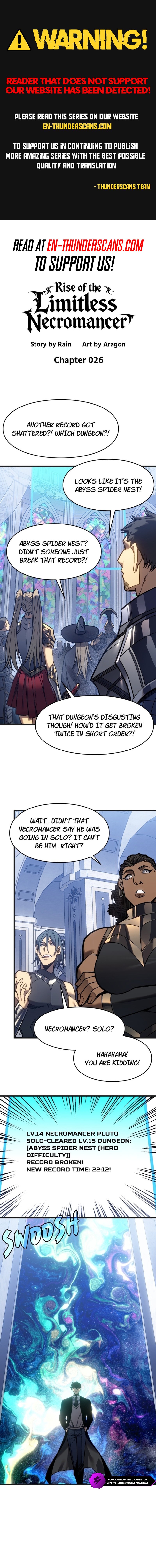 Rise of the Limitless Necromancer Chapter 26 — Page 1
