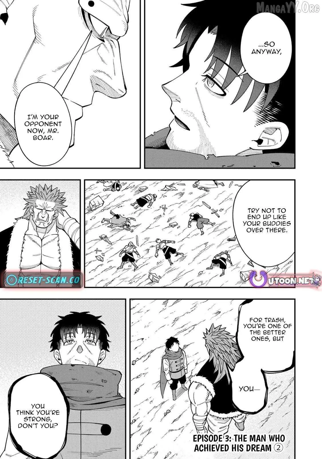 Saikyou Demodori Chuunen Boukensha Wa, Imasara Inochi Nante Kaketakunai Chapter 3.2 — Page 2