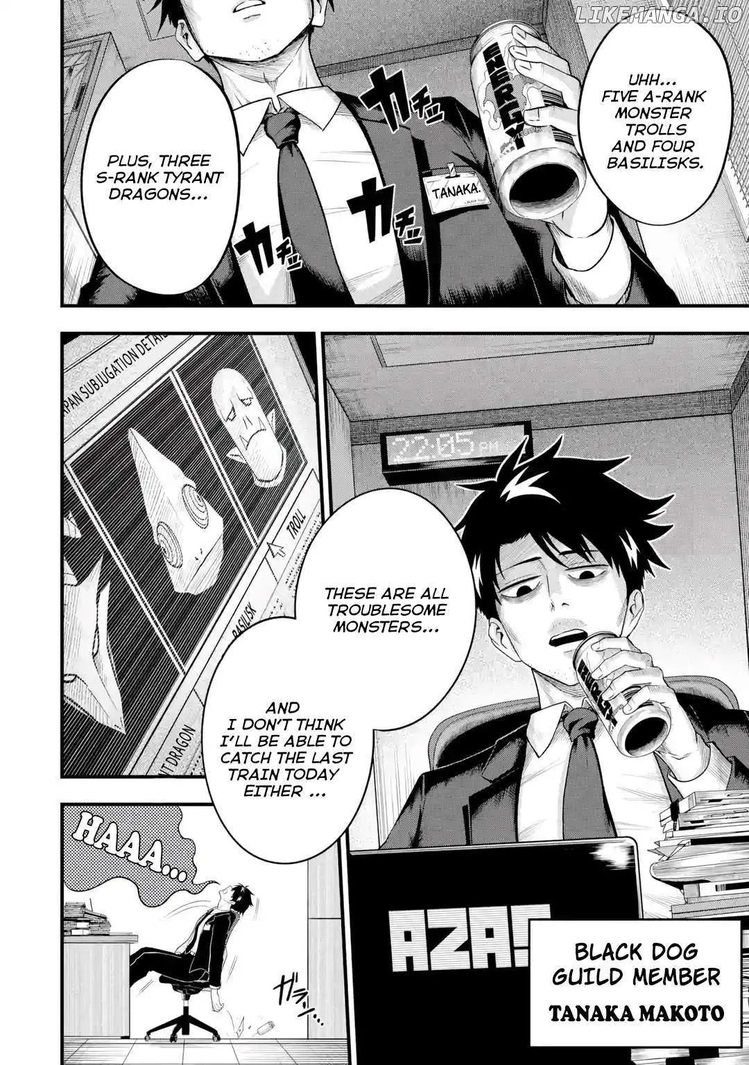 Shachiku Kensei, Haishinsha ni Naru: Black Guild Kaishain, Ukkari Kaisha-you Kaisen de S-kyuu Monster o Aite ni Musou Suru Tokoro o Zenkoku Haishin Shiteshimau Chapter 1 — Page 5