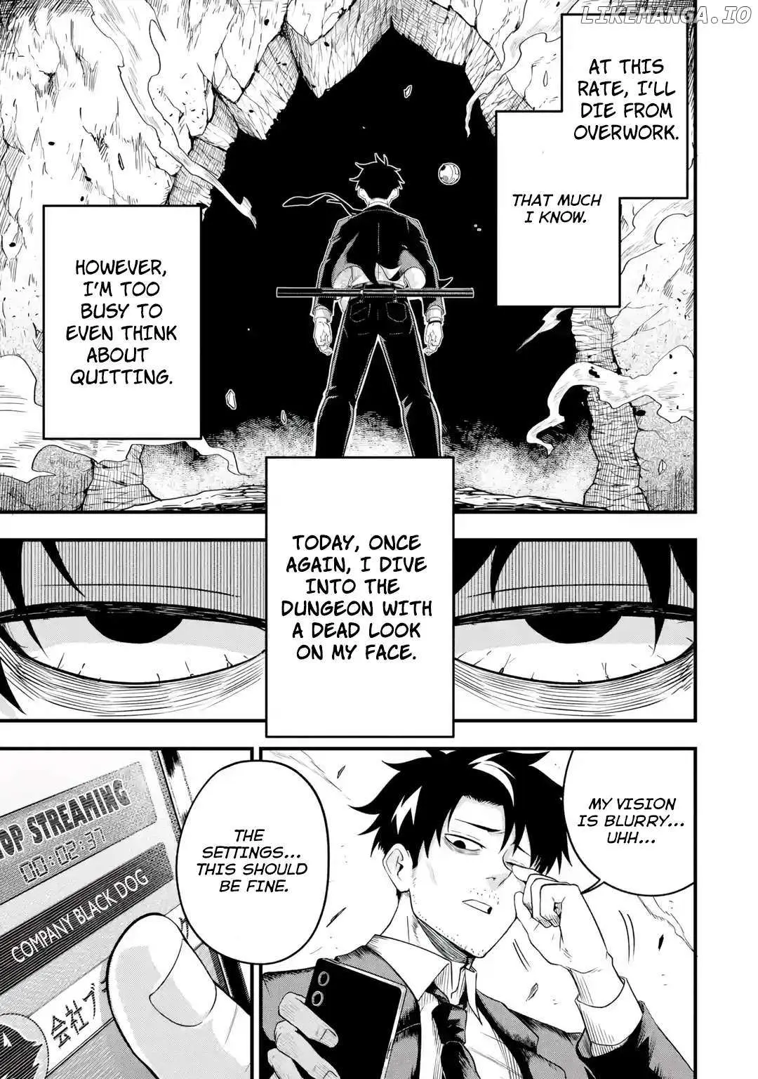 Shachiku Kensei, Haishinsha ni Naru: Black Guild Kaishain, Ukkari Kaisha-you Kaisen de S-kyuu Monster o Aite ni Musou Suru Tokoro o Zenkoku Haishin Shiteshimau Chapter 1 — Page 20