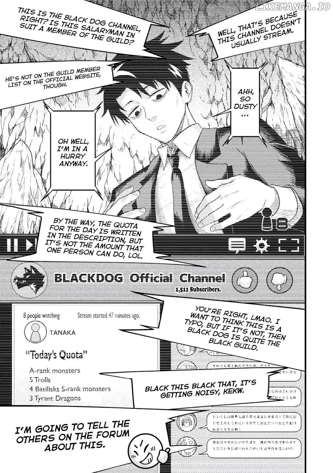 Shachiku Kensei, Haishinsha ni Naru: Black Guild Kaishain, Ukkari Kaisha-you Kaisen de S-kyuu Monster o Aite ni Musou Suru Tokoro o Zenkoku Haishin Shiteshimau Chapter 1 — Page 24