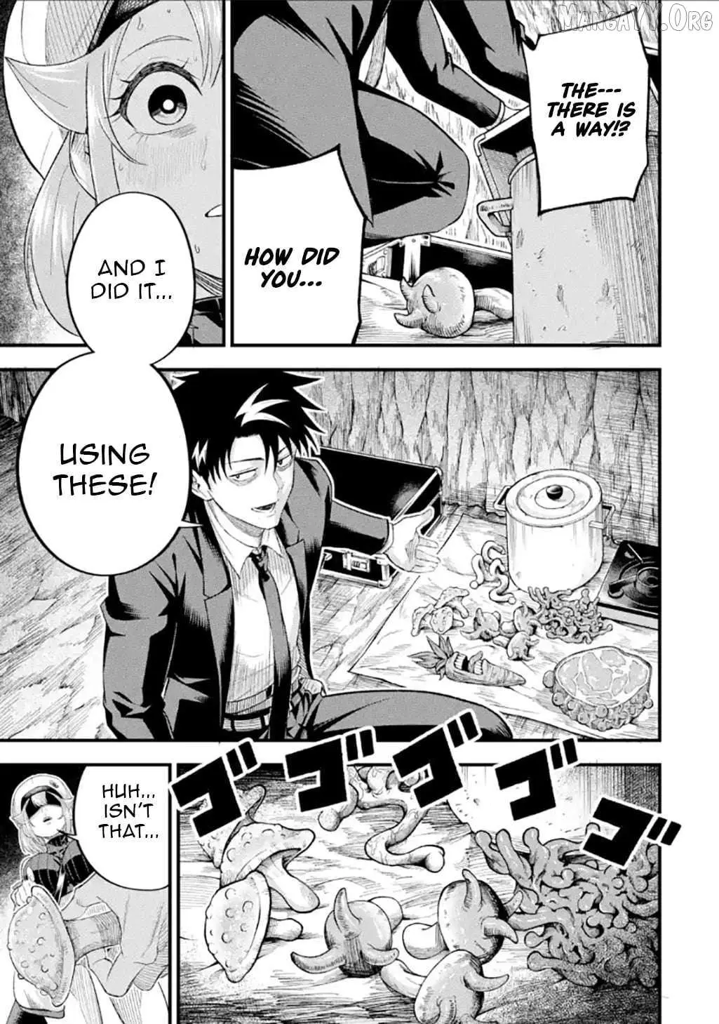 Shachiku Kensei, Haishinsha ni Naru: Black Guild Kaishain, Ukkari Kaisha-you Kaisen de S-kyuu Monster o Aite ni Musou Suru Tokoro o Zenkoku Haishin Shiteshimau Chapter 10.3 — Page 11