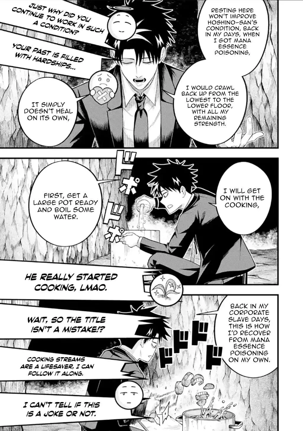 Shachiku Kensei, Haishinsha ni Naru: Black Guild Kaishain, Ukkari Kaisha-you Kaisen de S-kyuu Monster o Aite ni Musou Suru Tokoro o Zenkoku Haishin Shiteshimau Chapter 11.1 — Page 4