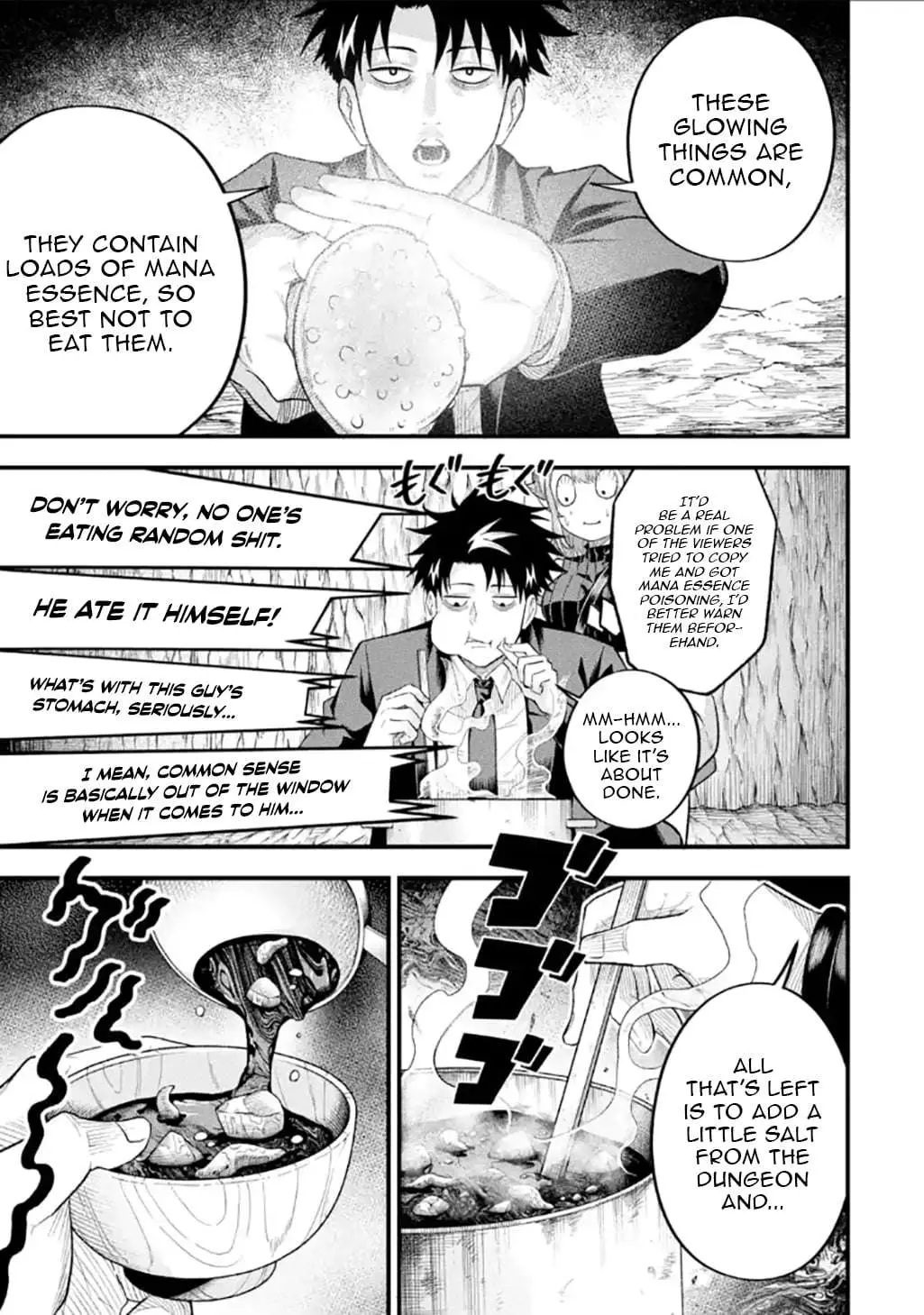 Shachiku Kensei, Haishinsha ni Naru: Black Guild Kaishain, Ukkari Kaisha-you Kaisen de S-kyuu Monster o Aite ni Musou Suru Tokoro o Zenkoku Haishin Shiteshimau Chapter 11.1 — Page 12