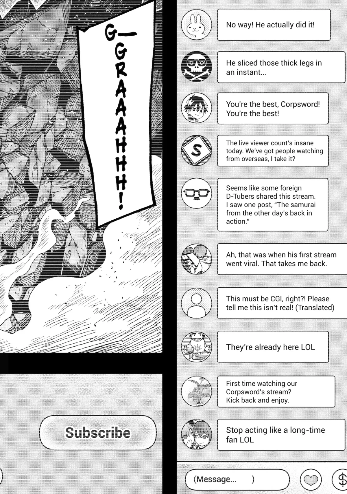 Shachiku Kensei, Haishinsha ni Naru: Black Guild Kaishain, Ukkari Kaisha-you Kaisen de S-kyuu Monster o Aite ni Musou Suru Tokoro o Zenkoku Haishin Shiteshimau Chapter 13.1 — Page 8