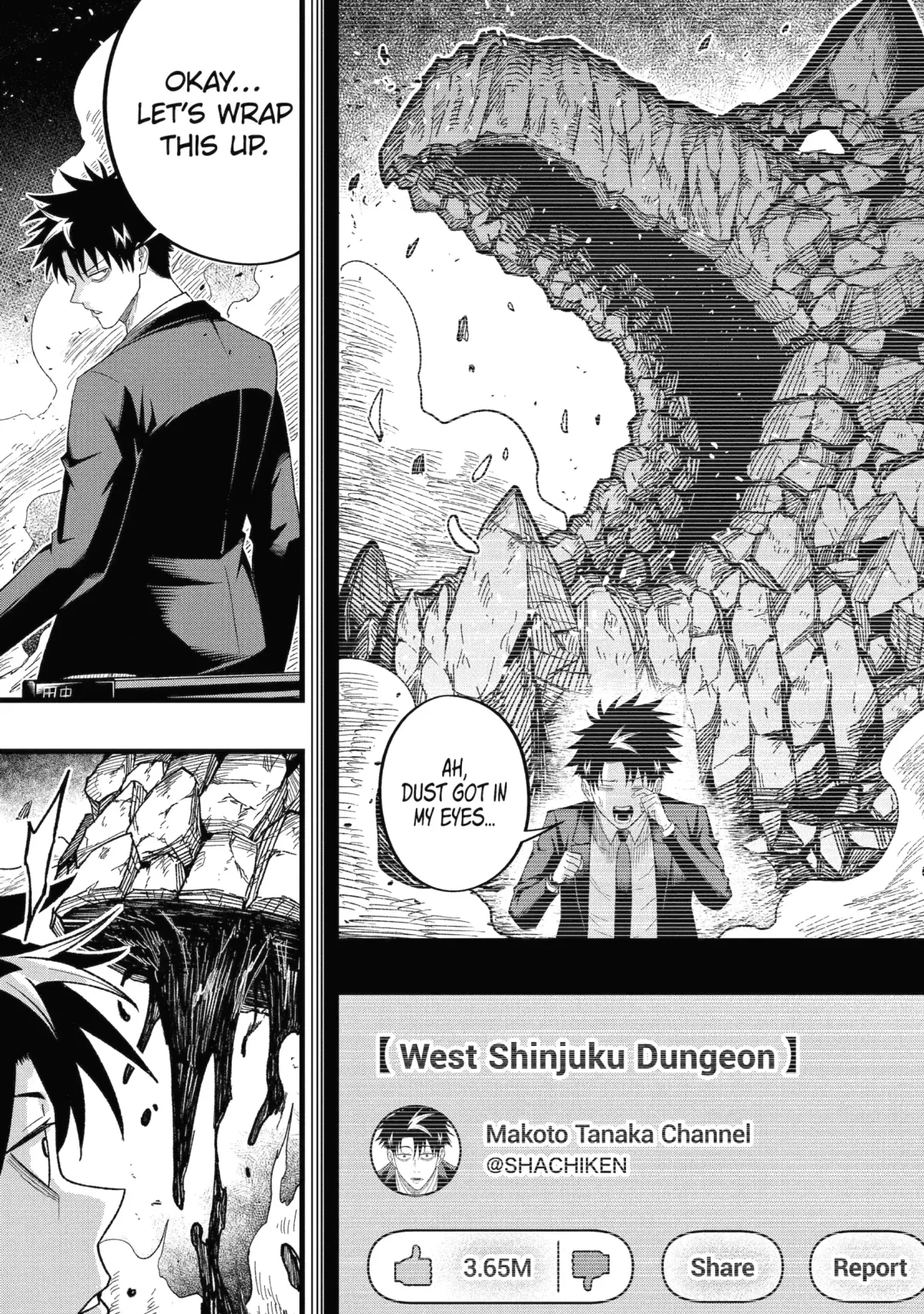 Shachiku Kensei, Haishinsha ni Naru: Black Guild Kaishain, Ukkari Kaisha-you Kaisen de S-kyuu Monster o Aite ni Musou Suru Tokoro o Zenkoku Haishin Shiteshimau Chapter 13.1 — Page 9