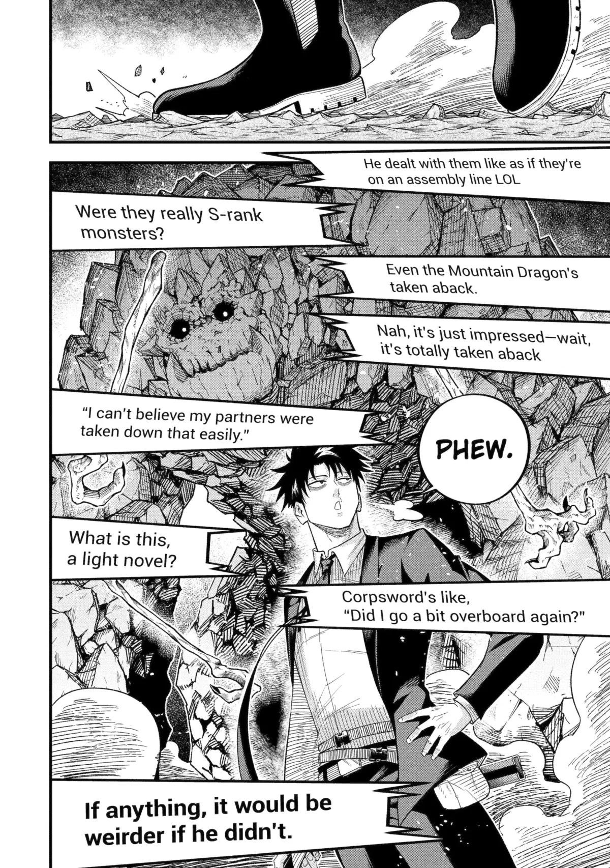 Shachiku Kensei, Haishinsha ni Naru: Black Guild Kaishain, Ukkari Kaisha-you Kaisen de S-kyuu Monster o Aite ni Musou Suru Tokoro o Zenkoku Haishin Shiteshimau Chapter 13.2 — Page 8