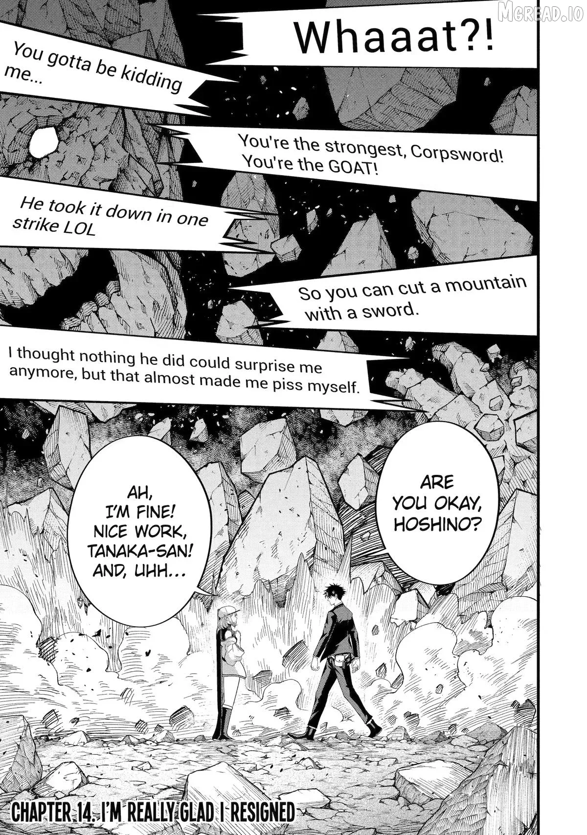Shachiku Kensei, Haishinsha ni Naru: Black Guild Kaishain, Ukkari Kaisha-you Kaisen de S-kyuu Monster o Aite ni Musou Suru Tokoro o Zenkoku Haishin Shiteshimau Chapter 14 — Page 1