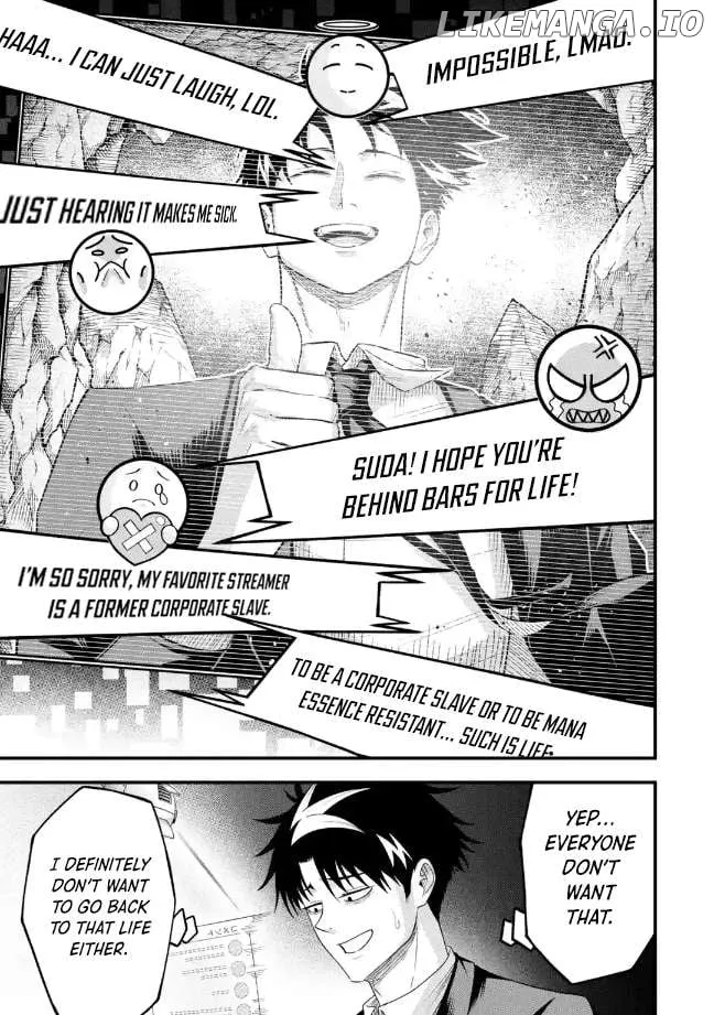 Shachiku Kensei, Haishinsha ni Naru: Black Guild Kaishain, Ukkari Kaisha-you Kaisen de S-kyuu Monster o Aite ni Musou Suru Tokoro o Zenkoku Haishin Shiteshimau Chapter 7.2 — Page 10