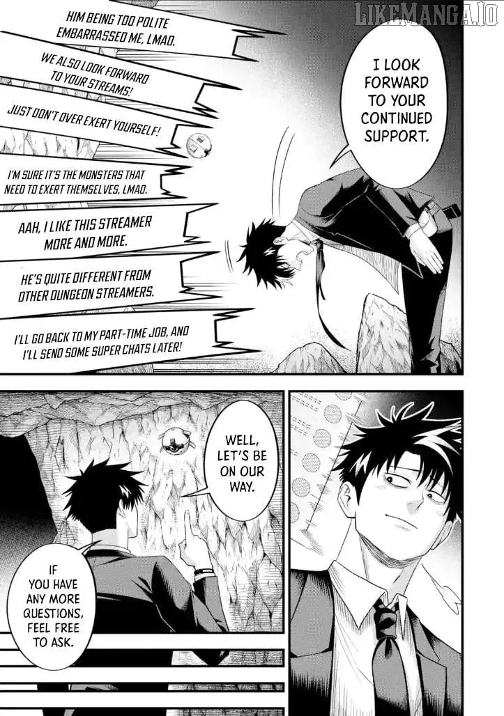 Shachiku Kensei, Haishinsha ni Naru: Black Guild Kaishain, Ukkari Kaisha-you Kaisen de S-kyuu Monster o Aite ni Musou Suru Tokoro o Zenkoku Haishin Shiteshimau Chapter 7.3 — Page 8