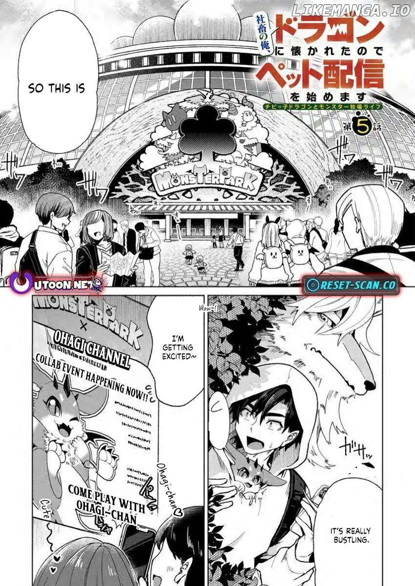 Shachiku no Ore, Dragon ni Natsukareta node Pet Haishin wo Hajimemasu ~Chibikko Dragon to Monster Bokujou Life~ Chapter 5.1 — Page 1