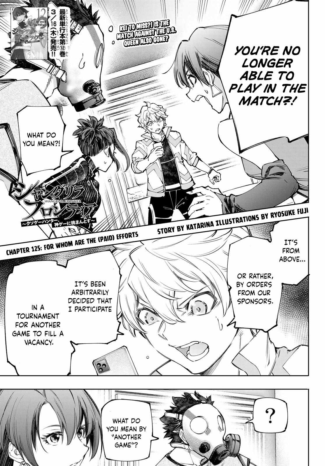 Shangri-La Frontier: Kusoge Hunter, Kami-gee ni Idoman to su Chapter 125 — Page 2