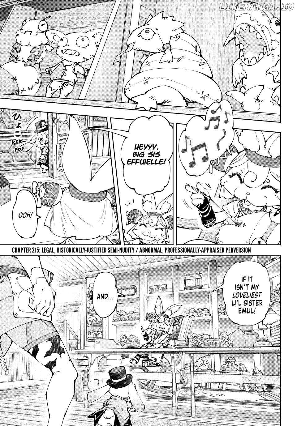 Shangri-La Frontier: Kusoge Hunter, Kami-gee ni Idoman to su Chapter 215 — Page 1