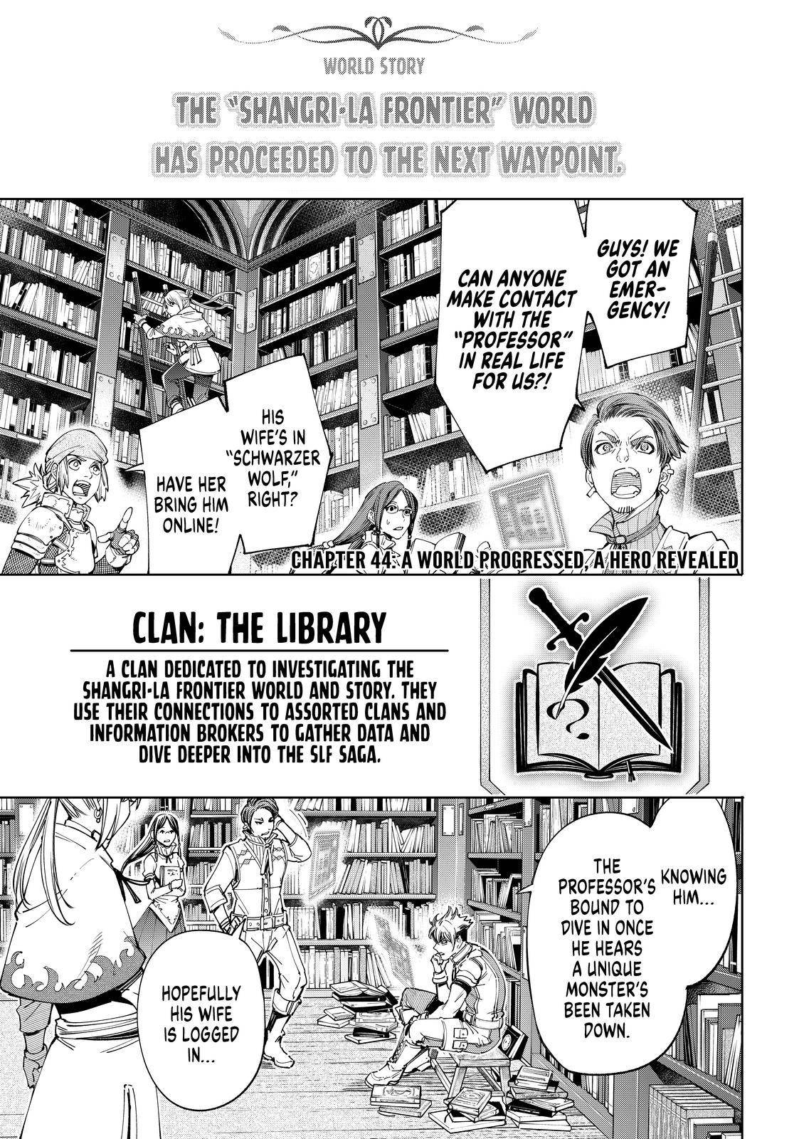 Shangri-La Frontier: Kusoge Hunter, Kami-gee ni Idoman to su Chapter 44 — Page 1