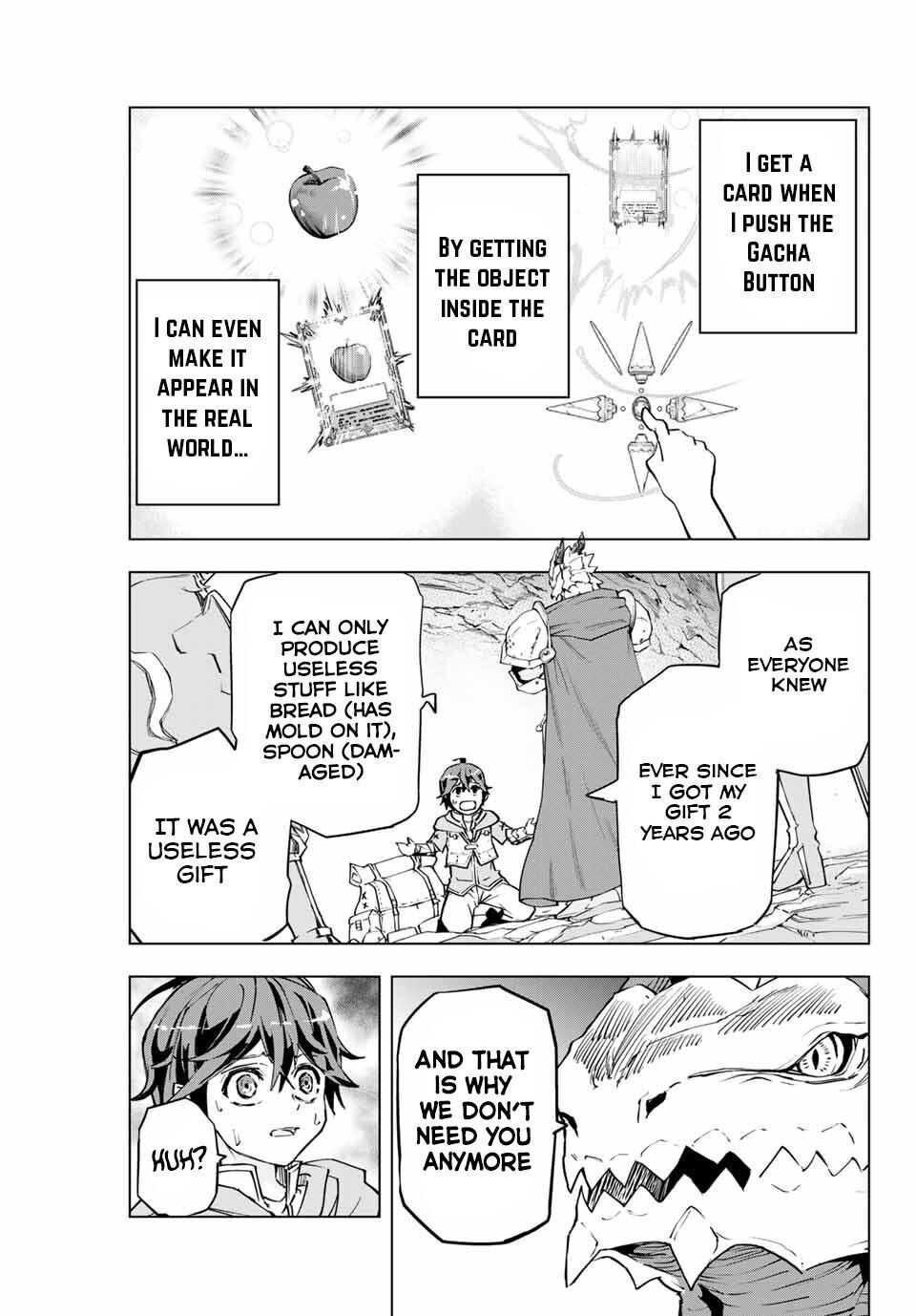 Shinjiteita Nakama-tachi ni Dungeon Okuchi de Korosarekaketa ga Gift "Mugen Gacha" de Level 9999 no Nakama-tachi o Te ni Irete Moto Party Member to Sekai ni Fukushuu & "Zamaa!" Shimasu! Chapter 1 — Page 15
