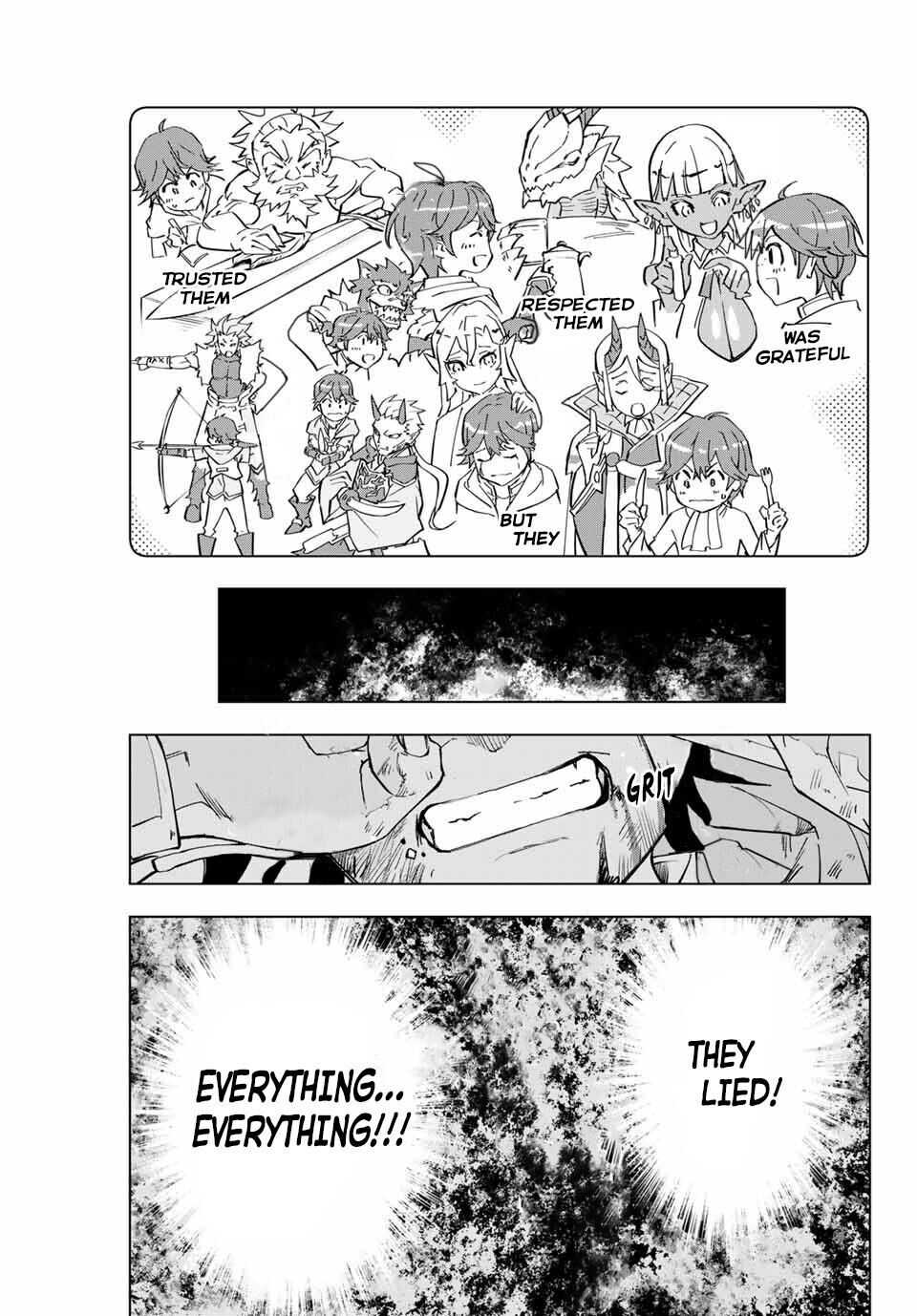 Shinjiteita Nakama-tachi ni Dungeon Okuchi de Korosarekaketa ga Gift "Mugen Gacha" de Level 9999 no Nakama-tachi o Te ni Irete Moto Party Member to Sekai ni Fukushuu & "Zamaa!" Shimasu! Chapter 1 — Page 35