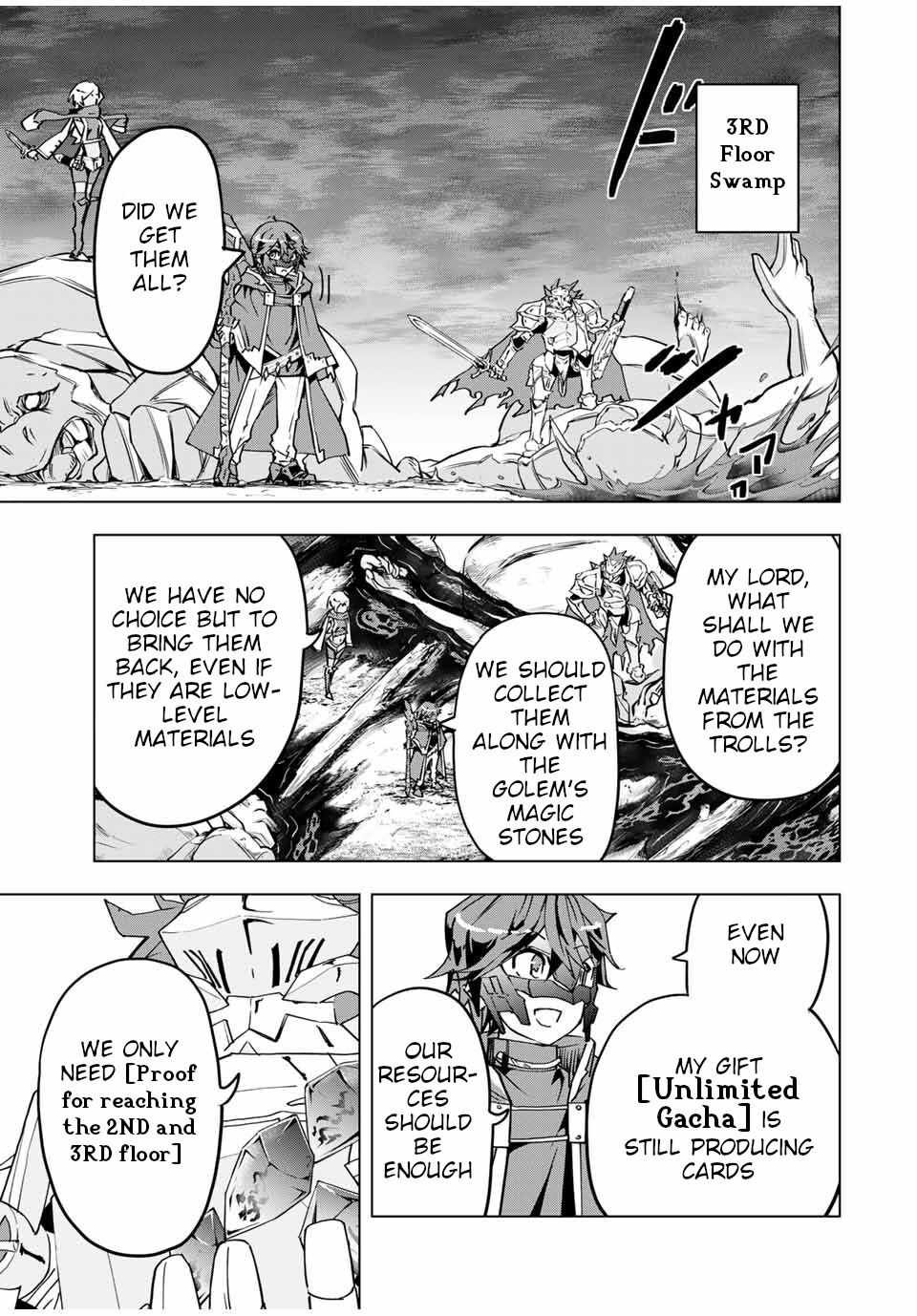 Shinjiteita Nakama-tachi ni Dungeon Okuchi de Korosarekaketa ga Gift "Mugen Gacha" de Level 9999 no Nakama-tachi o Te ni Irete Moto Party Member to Sekai ni Fukushuu & "Zamaa!" Shimasu! Chapter 11 — Page 10