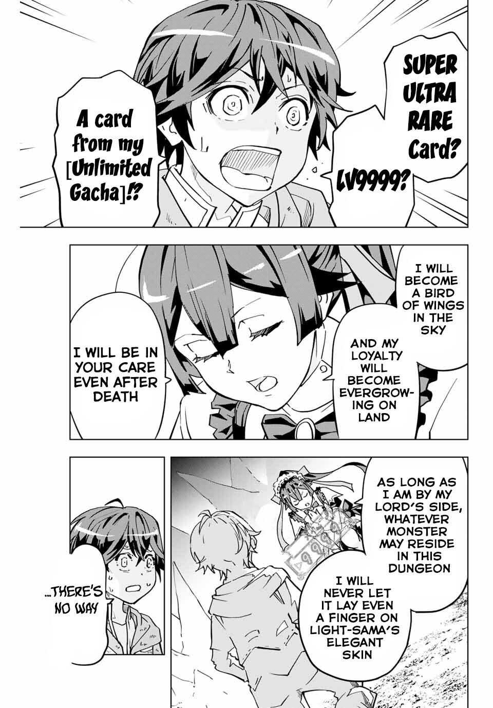 Shinjiteita Nakama-tachi ni Dungeon Okuchi de Korosarekaketa ga Gift "Mugen Gacha" de Level 9999 no Nakama-tachi o Te ni Irete Moto Party Member to Sekai ni Fukushuu & "Zamaa!" Shimasu! Chapter 2 — Page 8