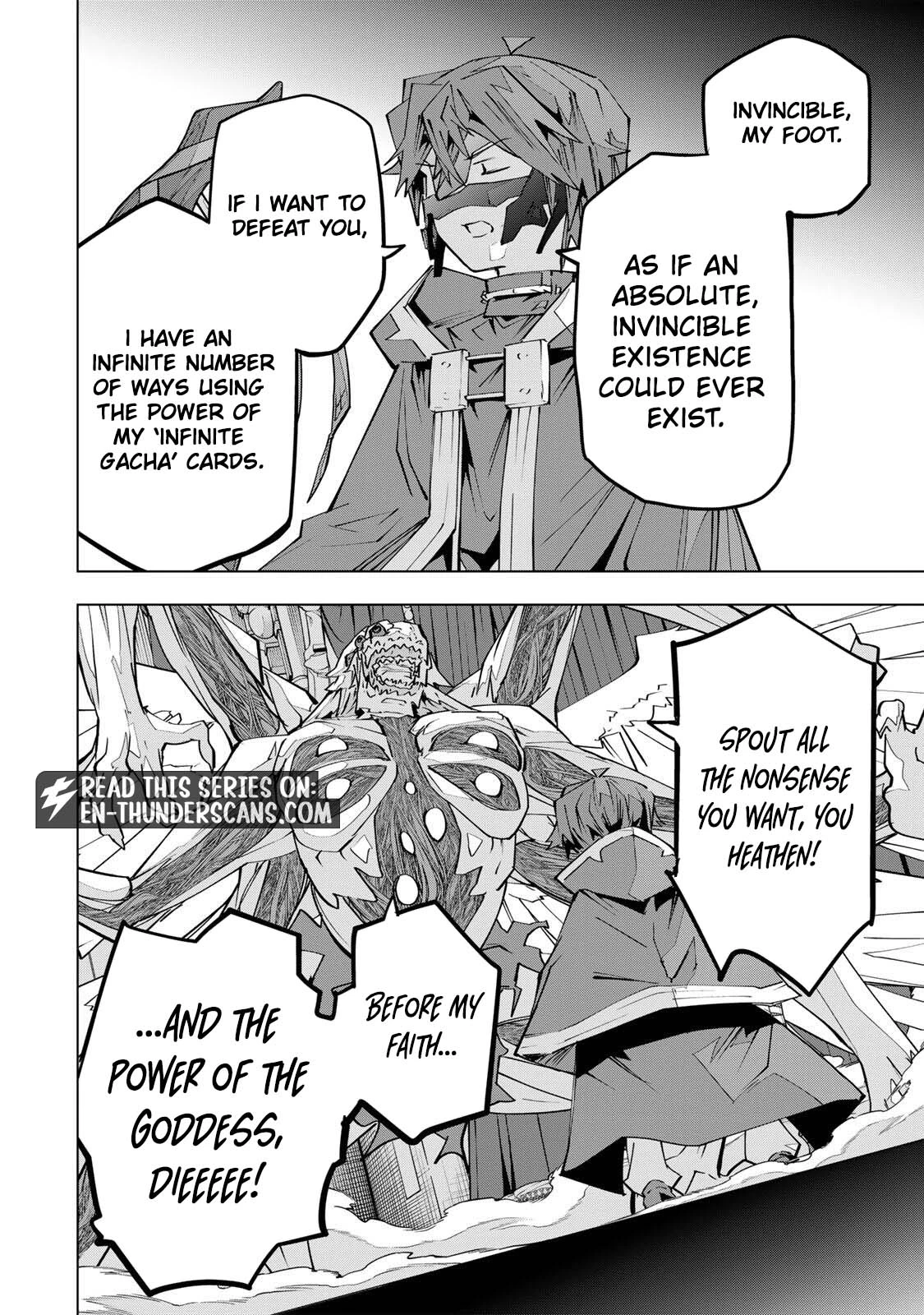 Shinjiteita Nakama-tachi ni Dungeon Okuchi de Korosarekaketa ga Gift "Mugen Gacha" de Level 9999 no Nakama-tachi o Te ni Irete Moto Party Member to Sekai ni Fukushuu & "Zamaa!" Shimasu! Chapter 211 — Page 31