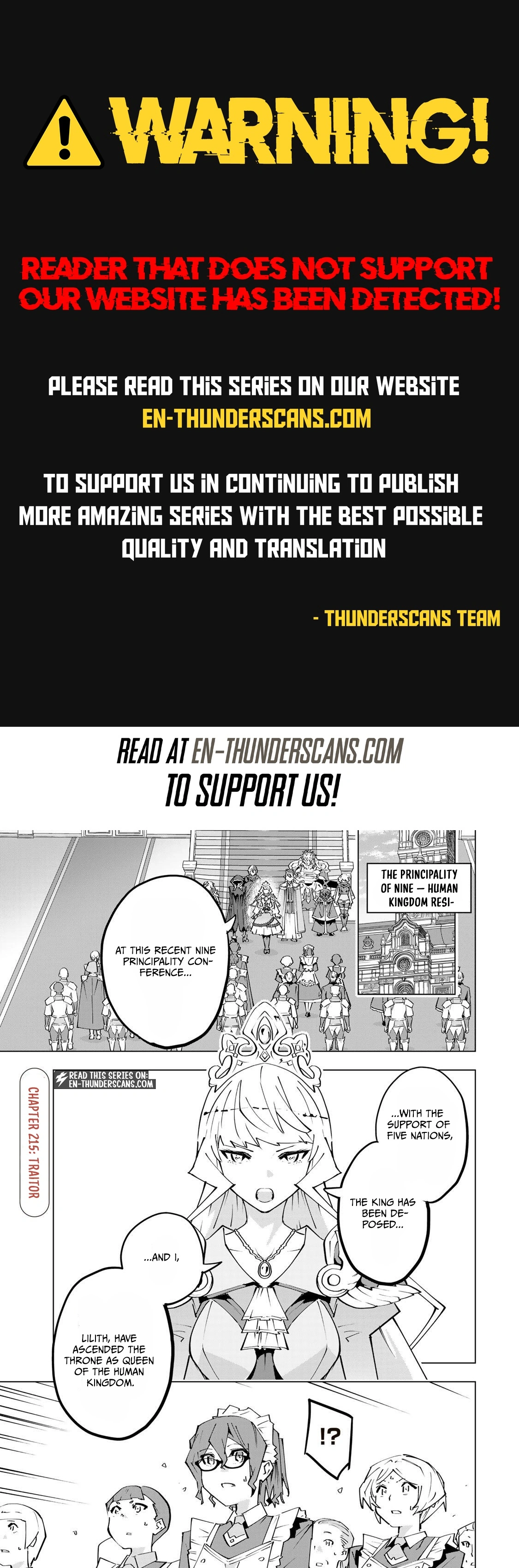 Shinjiteita Nakama-tachi ni Dungeon Okuchi de Korosarekaketa ga Gift "Mugen Gacha" de Level 9999 no Nakama-tachi o Te ni Irete Moto Party Member to Sekai ni Fukushuu & "Zamaa!" Shimasu! Chapter 215 — Page 1