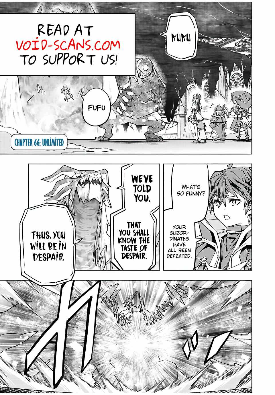 Shinjiteita Nakama-tachi ni Dungeon Okuchi de Korosarekaketa ga Gift "Mugen Gacha" de Level 9999 no Nakama-tachi o Te ni Irete Moto Party Member to Sekai ni Fukushuu & "Zamaa!" Shimasu! Chapter 66 — Page 3