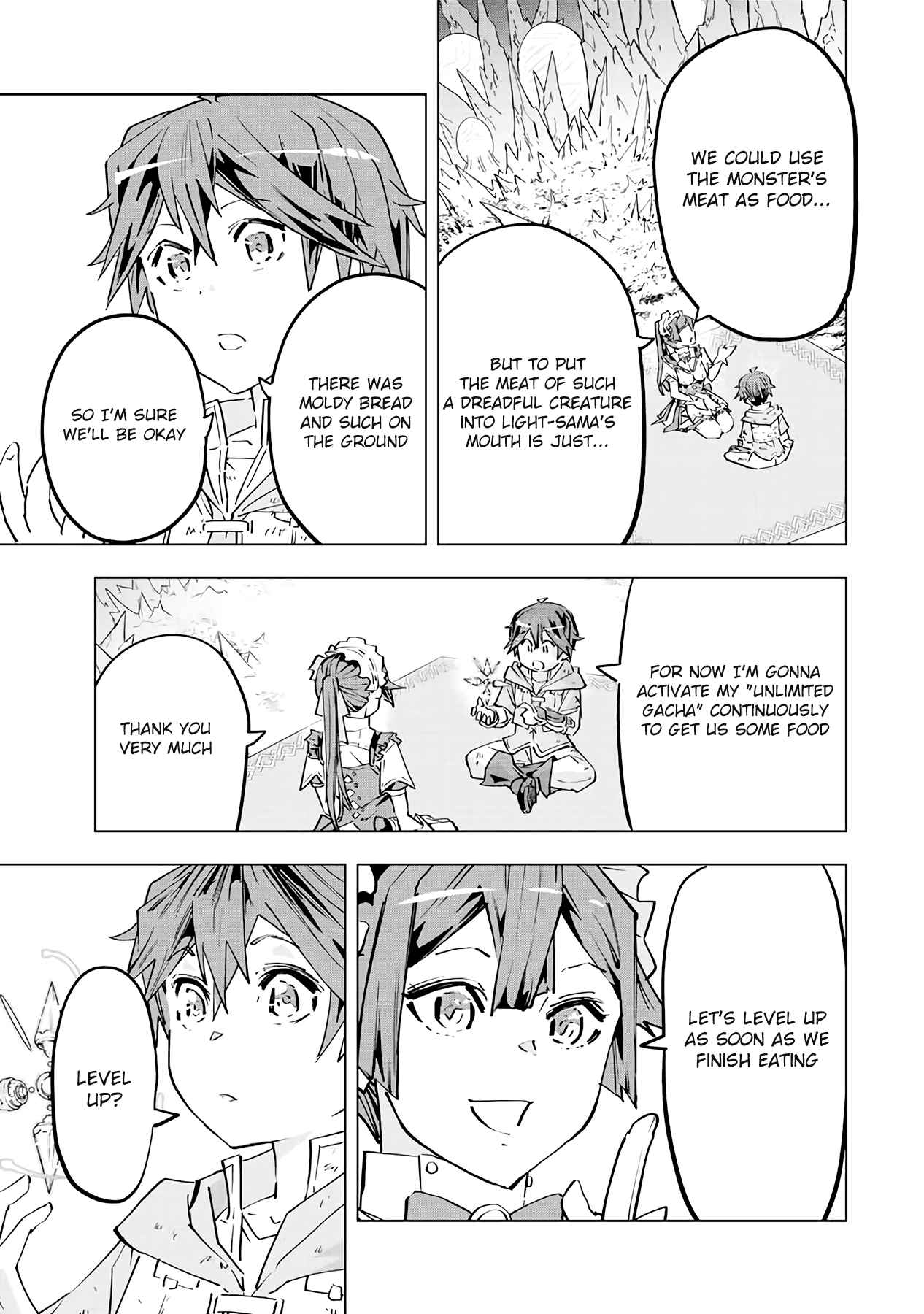 Shinjiteita Nakama-tachi ni Dungeon Okuchi de Korosarekaketa ga Gift "Mugen Gacha" de Level 9999 no Nakama-tachi o Te ni Irete Moto Party Member to Sekai ni Fukushuu & "Zamaa!" Shimasu! Chapter 73 — Page 10