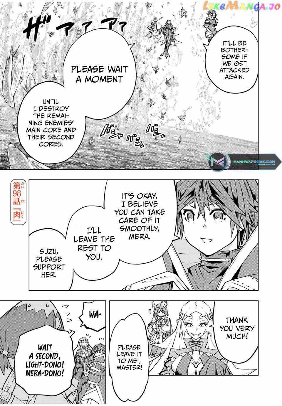 Shinjiteita Nakama-tachi ni Dungeon Okuchi de Korosarekaketa ga Gift "Mugen Gacha" de Level 9999 no Nakama-tachi o Te ni Irete Moto Party Member to Sekai ni Fukushuu & "Zamaa!" Shimasu! Chapter 98 — Page 2