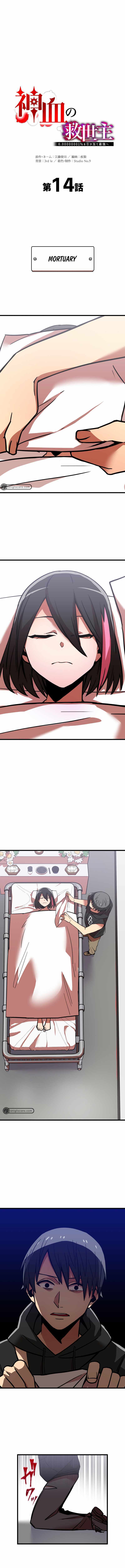 Shinketsu no Kyuuseishu ~0.00000001% wo Hikiate Saikyou e~ Chapter 14 — Page 3