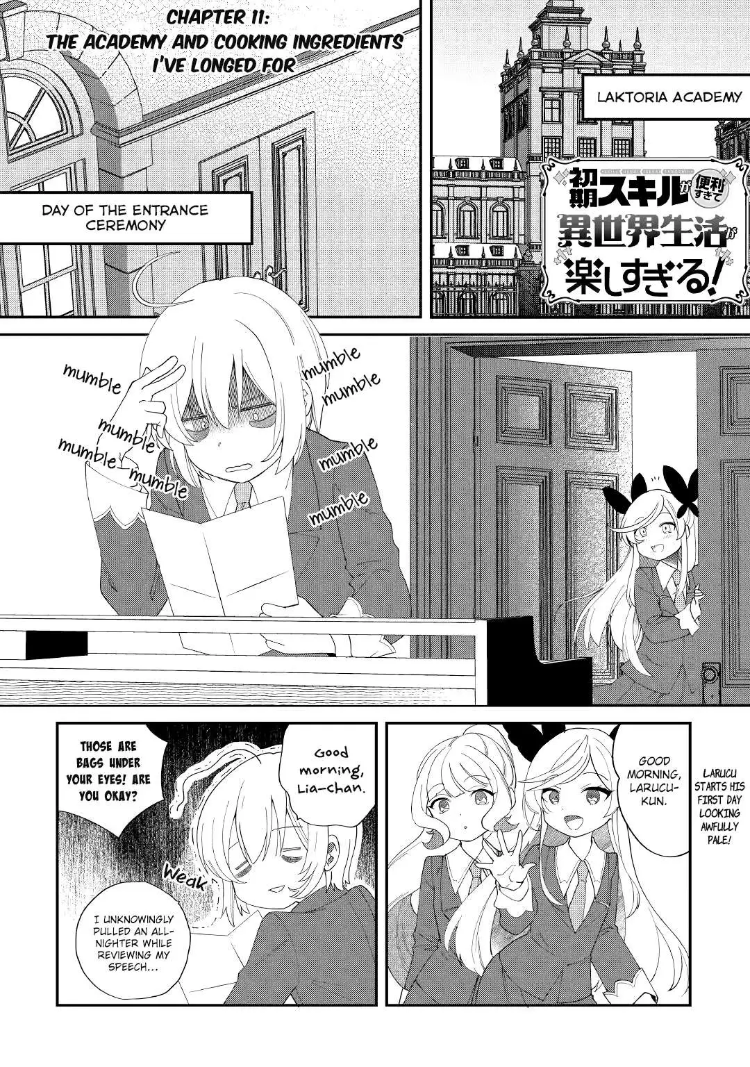 Shoki Skill ga Benri sugite Isekai Seikatsu ga Tanoshisugiru! Chapter 11 — Page 1