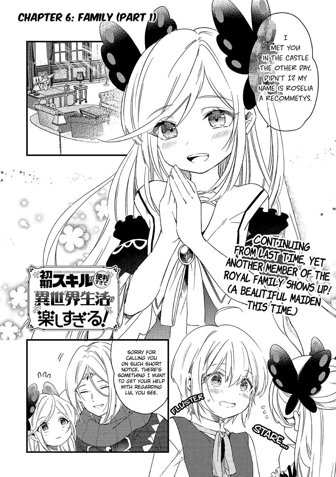 Shoki Skill ga Benri sugite Isekai Seikatsu ga Tanoshisugiru! Chapter 6 — Page 1