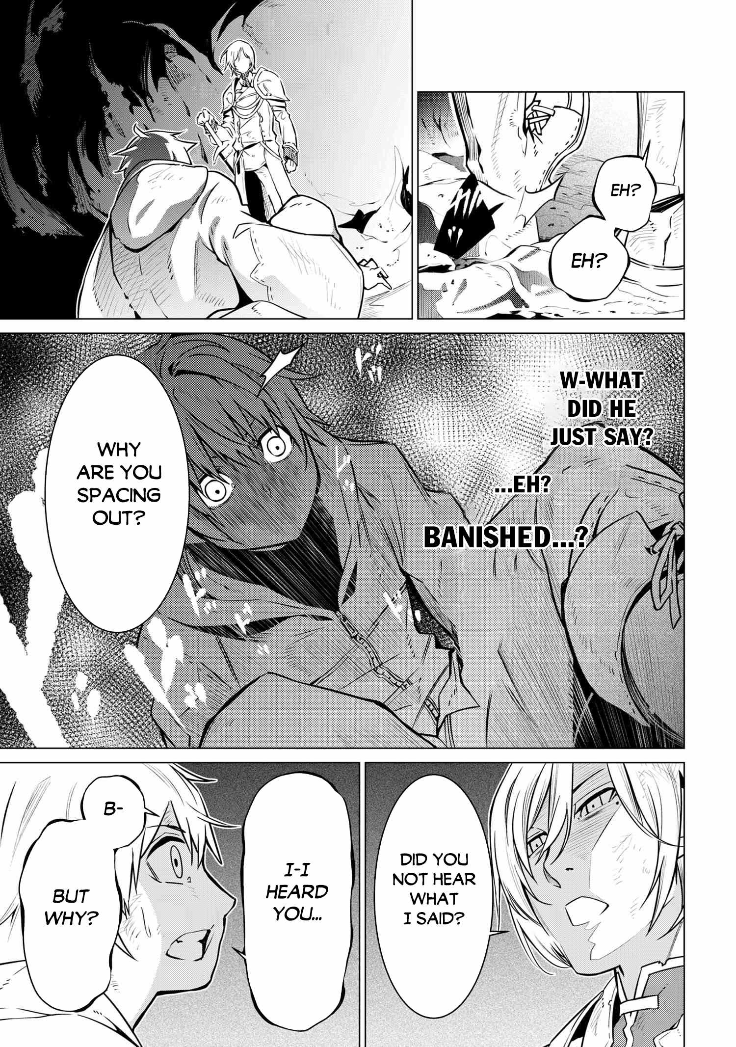 SSS-Rank Dungeon de Knife Ippon Tewatasare Tsuihou Sareta Shiro Madoushi: Yggdrasil no Noroi ni Yori Jakuten de Aru Maryoku Fusoku o Kokufukushi Sekai Saikyou e to Itaru Chapter 1 — Page 26