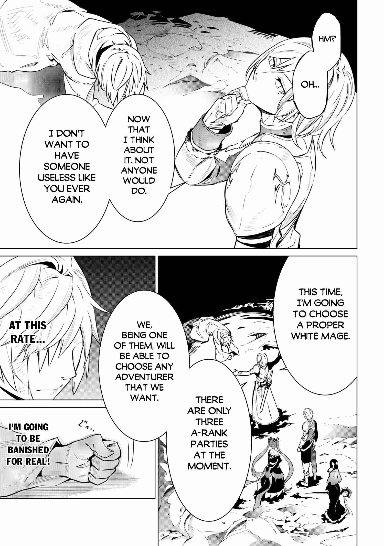 SSS-Rank Dungeon de Knife Ippon Tewatasare Tsuihou Sareta Shiro Madoushi: Yggdrasil no Noroi ni Yori Jakuten de Aru Maryoku Fusoku o Kokufukushi Sekai Saikyou e to Itaru Chapter 1 — Page 36