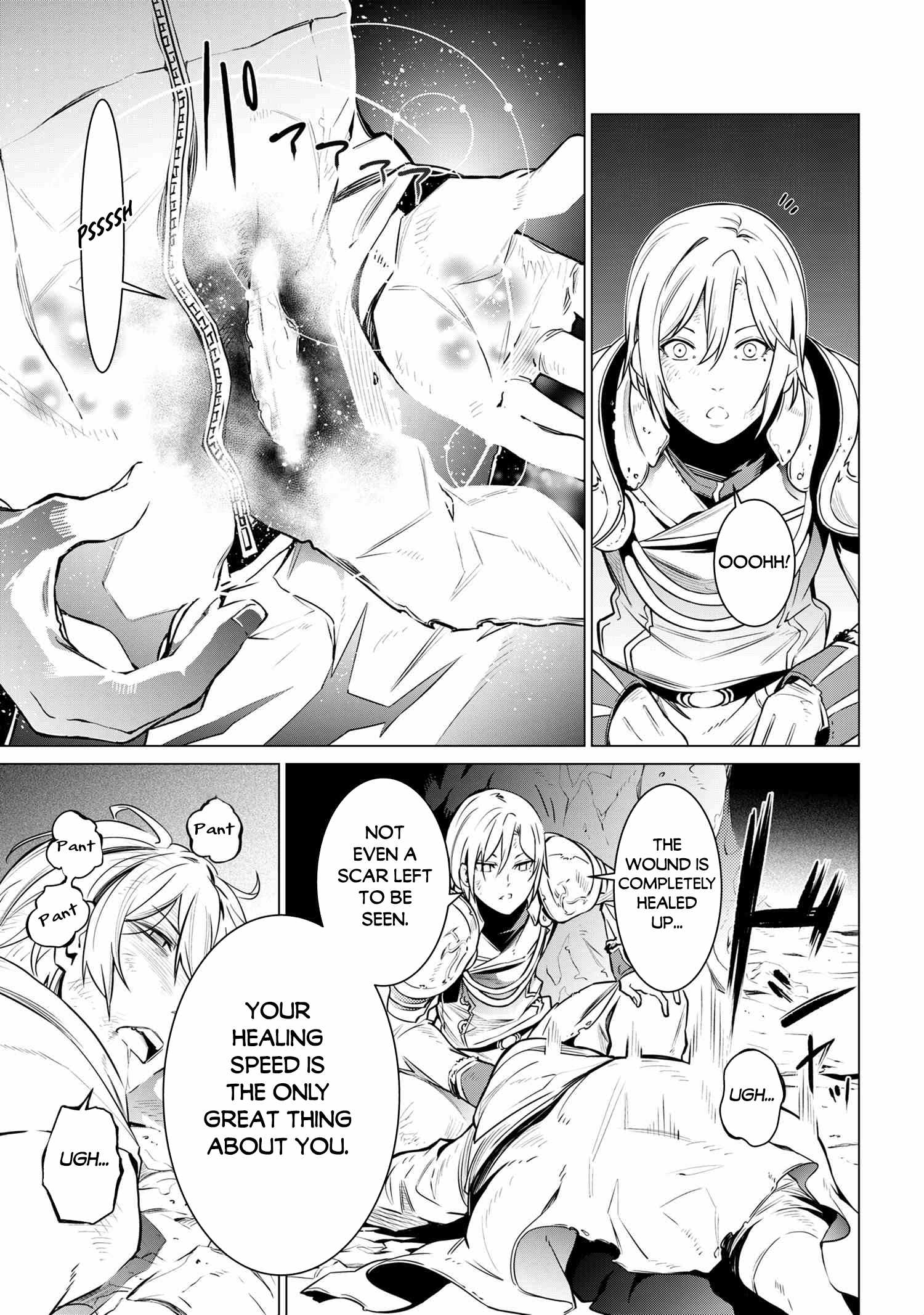 SSS-Rank Dungeon de Knife Ippon Tewatasare Tsuihou Sareta Shiro Madoushi: Yggdrasil no Noroi ni Yori Jakuten de Aru Maryoku Fusoku o Kokufukushi Sekai Saikyou e to Itaru Chapter 1 — Page 42
