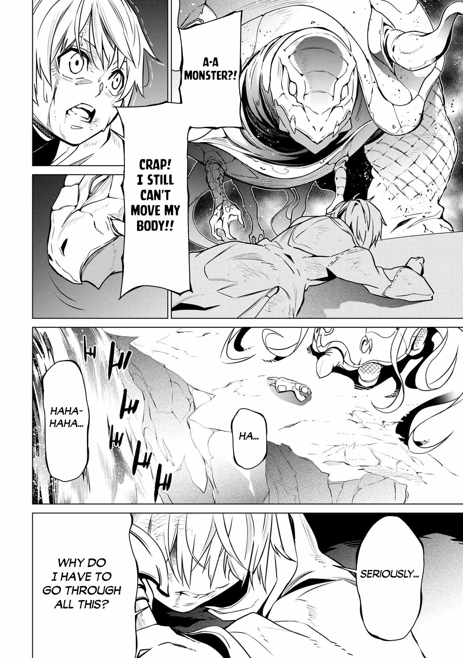 SSS-Rank Dungeon de Knife Ippon Tewatasare Tsuihou Sareta Shiro Madoushi: Yggdrasil no Noroi ni Yori Jakuten de Aru Maryoku Fusoku o Kokufukushi Sekai Saikyou e to Itaru Chapter 1 — Page 47