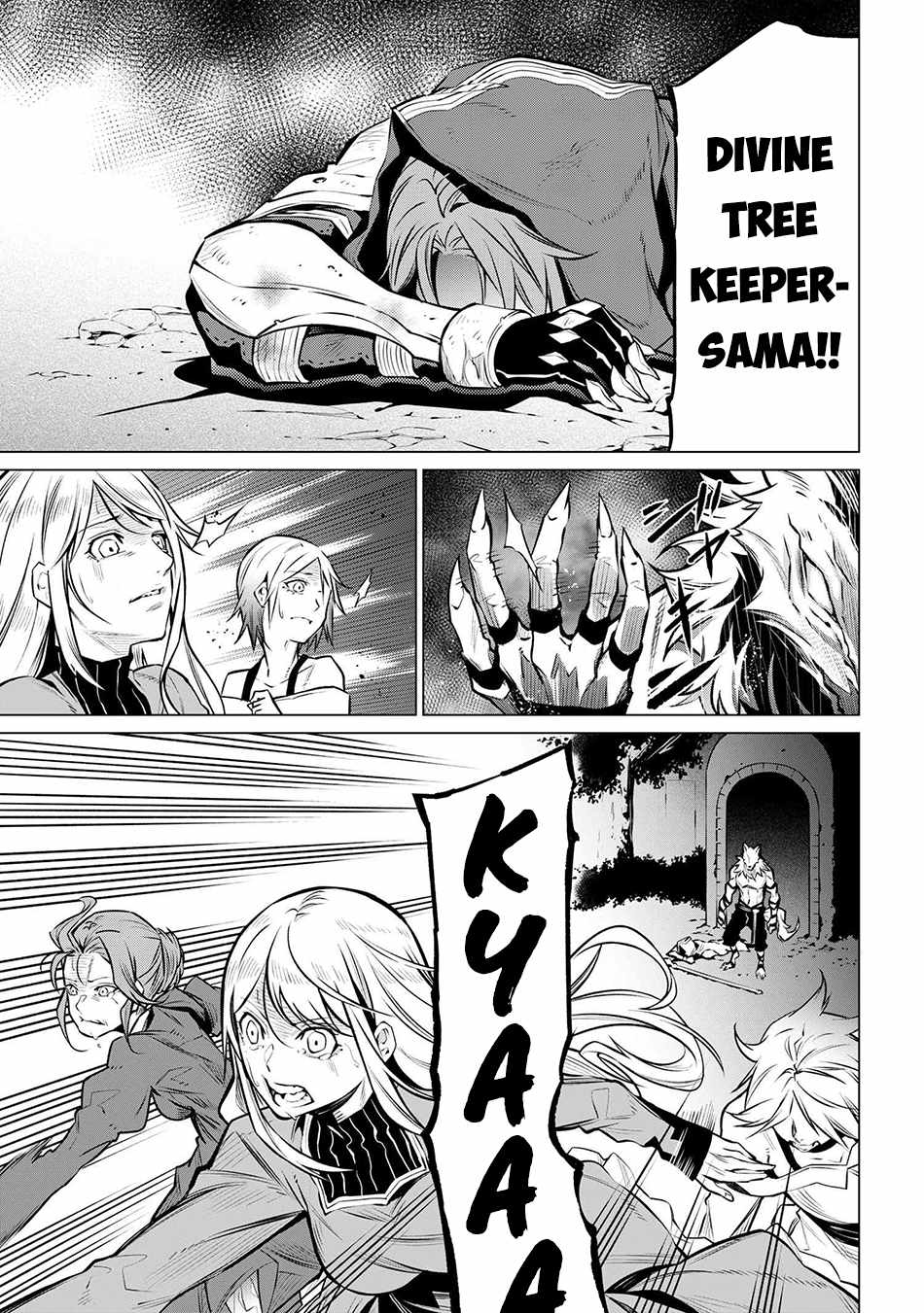 SSS-Rank Dungeon de Knife Ippon Tewatasare Tsuihou Sareta Shiro Madoushi: Yggdrasil no Noroi ni Yori Jakuten de Aru Maryoku Fusoku o Kokufukushi Sekai Saikyou e to Itaru Chapter 10.2 — Page 13