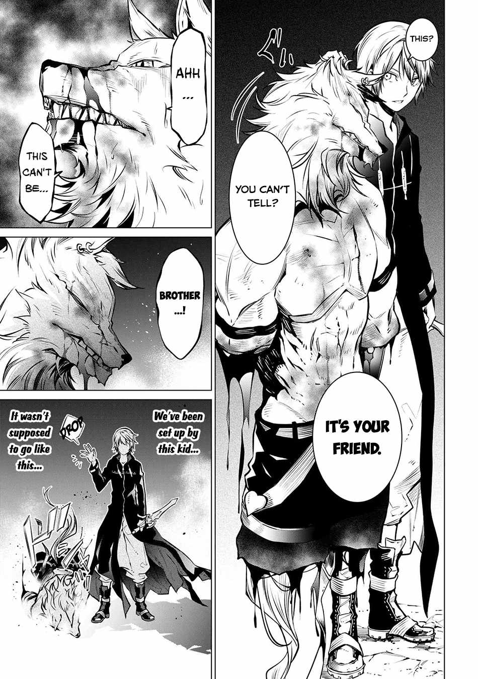 SSS-Rank Dungeon de Knife Ippon Tewatasare Tsuihou Sareta Shiro Madoushi: Yggdrasil no Noroi ni Yori Jakuten de Aru Maryoku Fusoku o Kokufukushi Sekai Saikyou e to Itaru Chapter 11.1 — Page 12