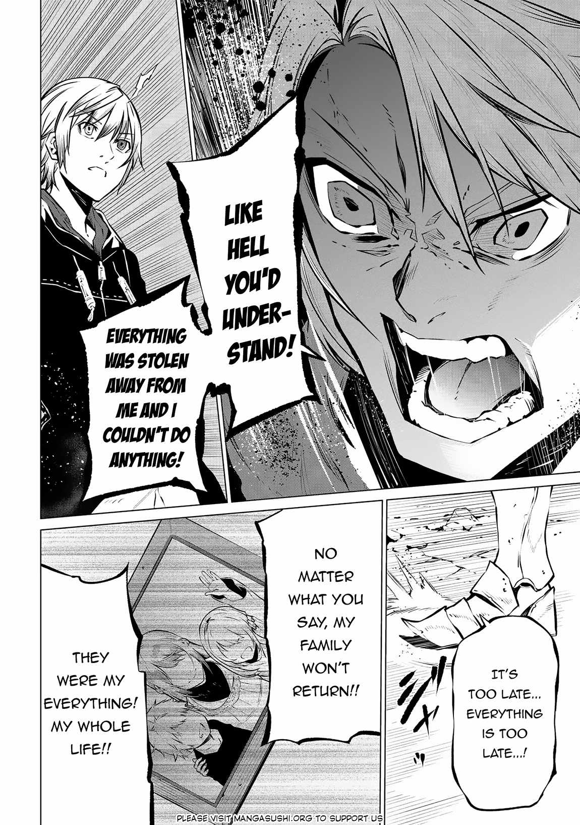 SSS-Rank Dungeon de Knife Ippon Tewatasare Tsuihou Sareta Shiro Madoushi: Yggdrasil no Noroi ni Yori Jakuten de Aru Maryoku Fusoku o Kokufukushi Sekai Saikyou e to Itaru Chapter 11.2 — Page 11