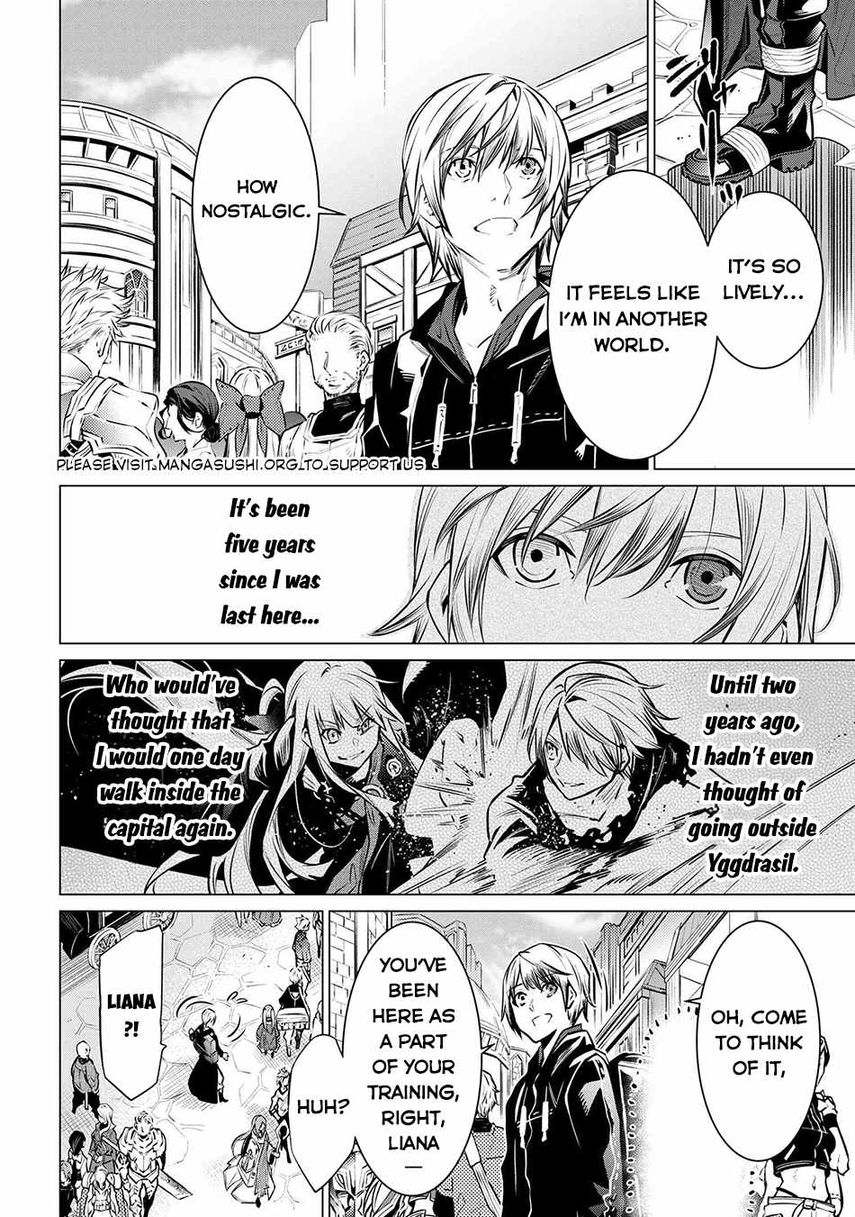 SSS-Rank Dungeon de Knife Ippon Tewatasare Tsuihou Sareta Shiro Madoushi: Yggdrasil no Noroi ni Yori Jakuten de Aru Maryoku Fusoku o Kokufukushi Sekai Saikyou e to Itaru Chapter 14.1 — Page 10