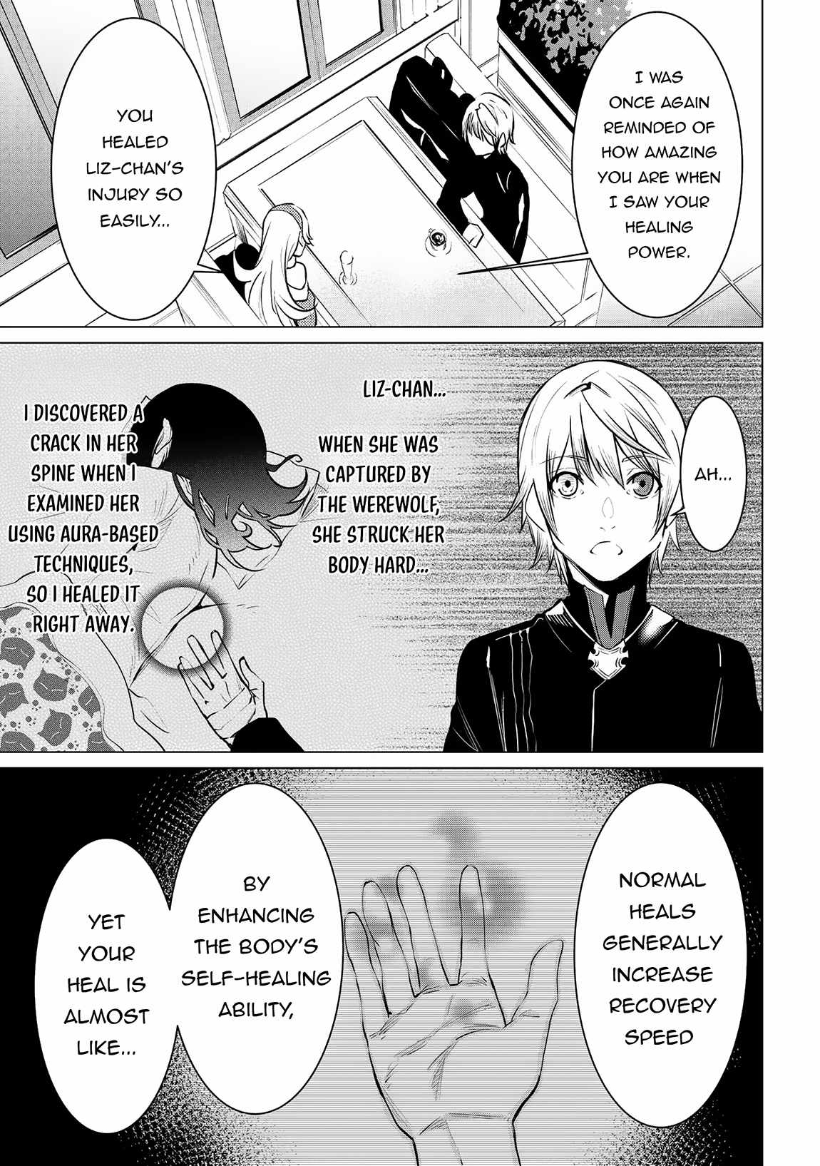 SSS-Rank Dungeon de Knife Ippon Tewatasare Tsuihou Sareta Shiro Madoushi: Yggdrasil no Noroi ni Yori Jakuten de Aru Maryoku Fusoku o Kokufukushi Sekai Saikyou e to Itaru Chapter 14.3 — Page 5