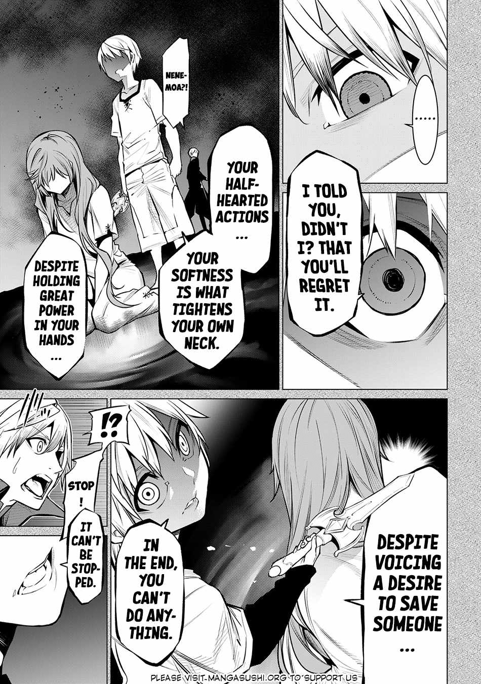 SSS-Rank Dungeon de Knife Ippon Tewatasare Tsuihou Sareta Shiro Madoushi: Yggdrasil no Noroi ni Yori Jakuten de Aru Maryoku Fusoku o Kokufukushi Sekai Saikyou e to Itaru Chapter 18.1 — Page 8