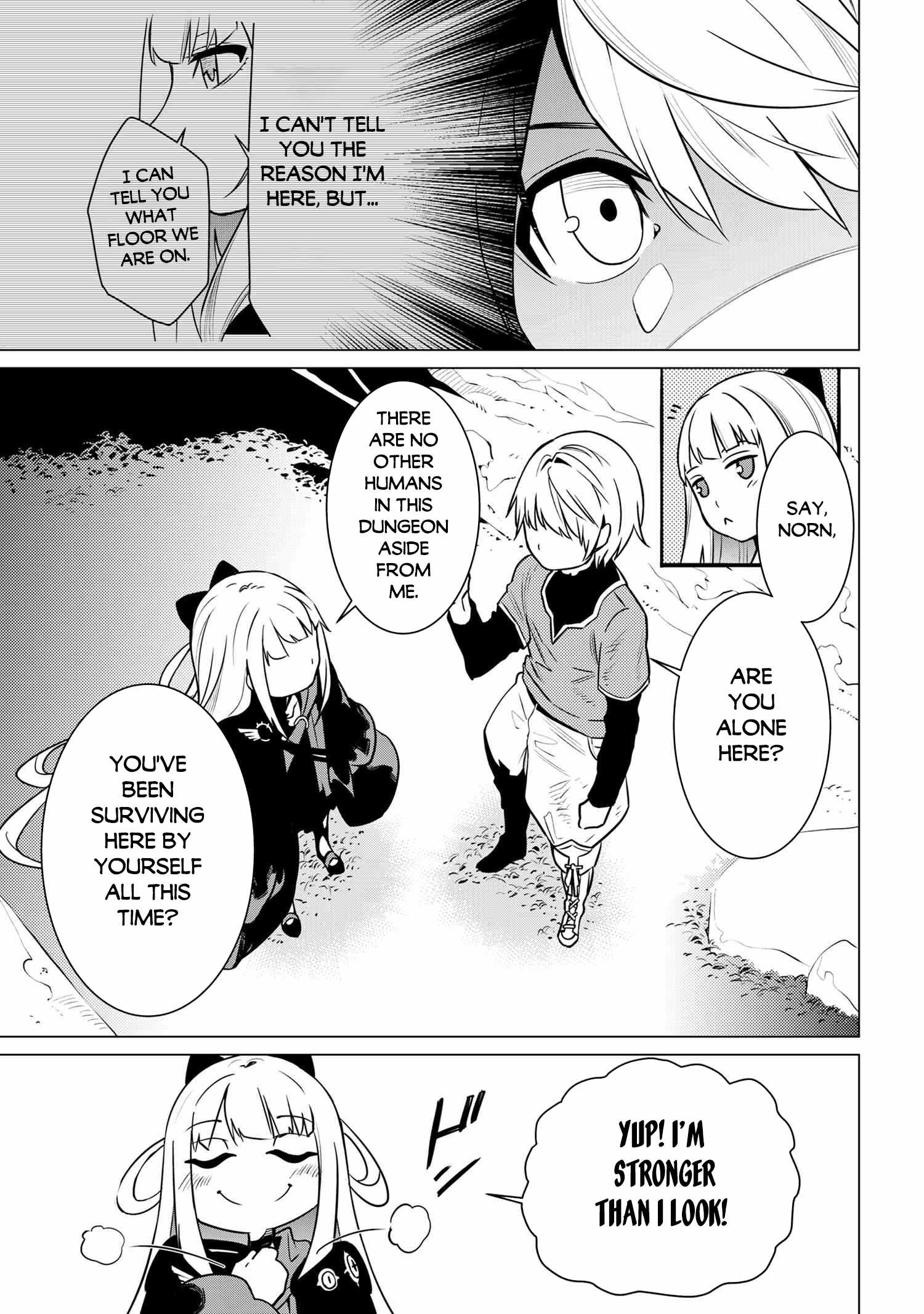 SSS-Rank Dungeon de Knife Ippon Tewatasare Tsuihou Sareta Shiro Madoushi: Yggdrasil no Noroi ni Yori Jakuten de Aru Maryoku Fusoku o Kokufukushi Sekai Saikyou e to Itaru Chapter 2.1 — Page 12