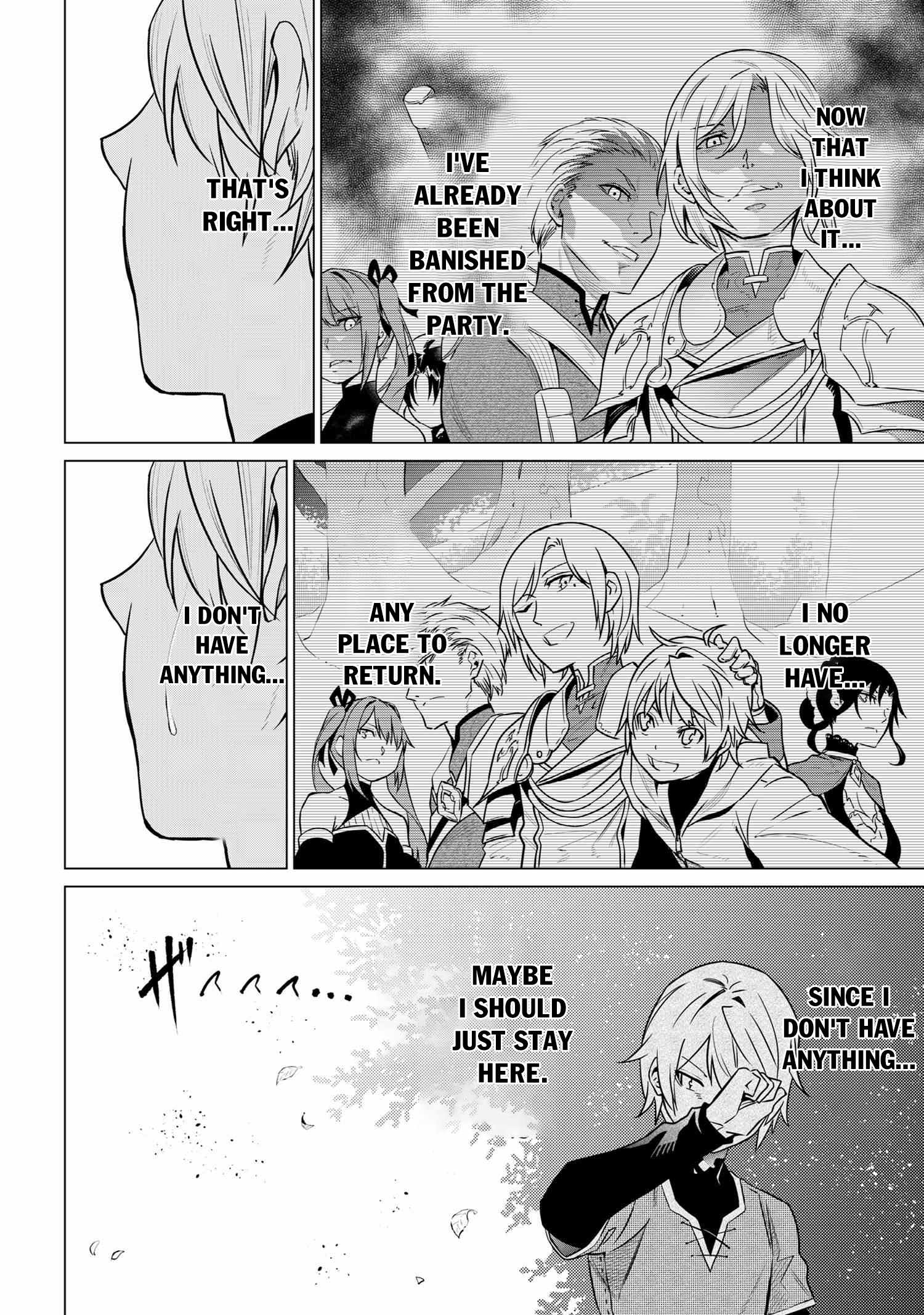 SSS-Rank Dungeon de Knife Ippon Tewatasare Tsuihou Sareta Shiro Madoushi: Yggdrasil no Noroi ni Yori Jakuten de Aru Maryoku Fusoku o Kokufukushi Sekai Saikyou e to Itaru Chapter 2.1 — Page 15