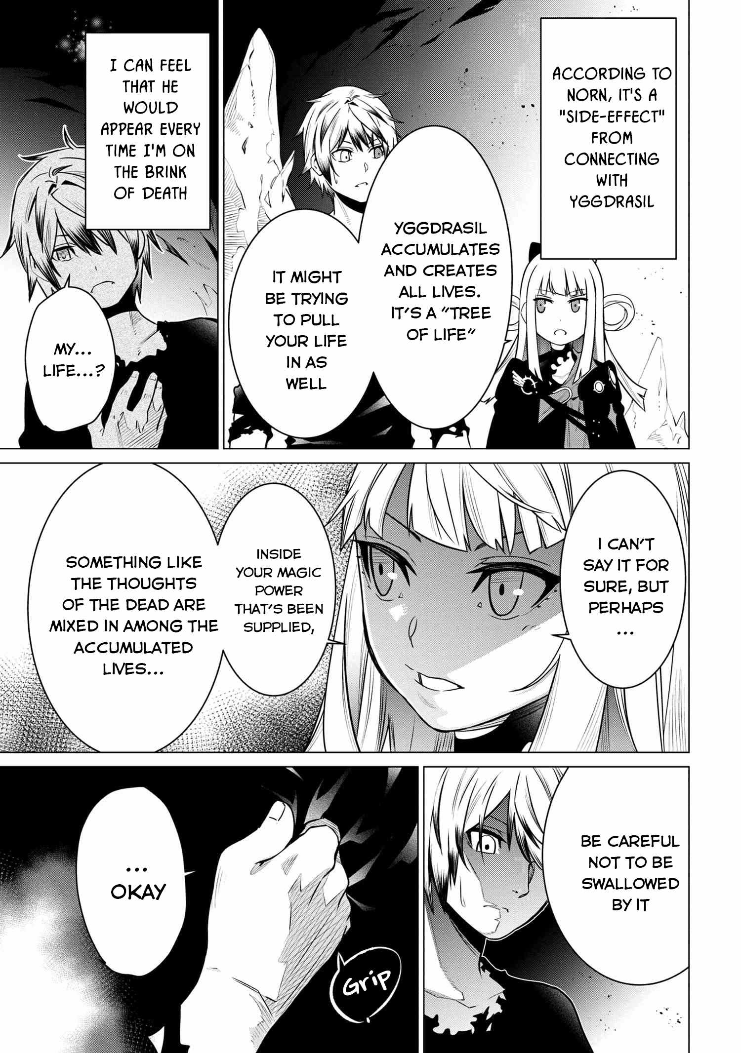 SSS-Rank Dungeon de Knife Ippon Tewatasare Tsuihou Sareta Shiro Madoushi: Yggdrasil no Noroi ni Yori Jakuten de Aru Maryoku Fusoku o Kokufukushi Sekai Saikyou e to Itaru Chapter 2.2 — Page 13