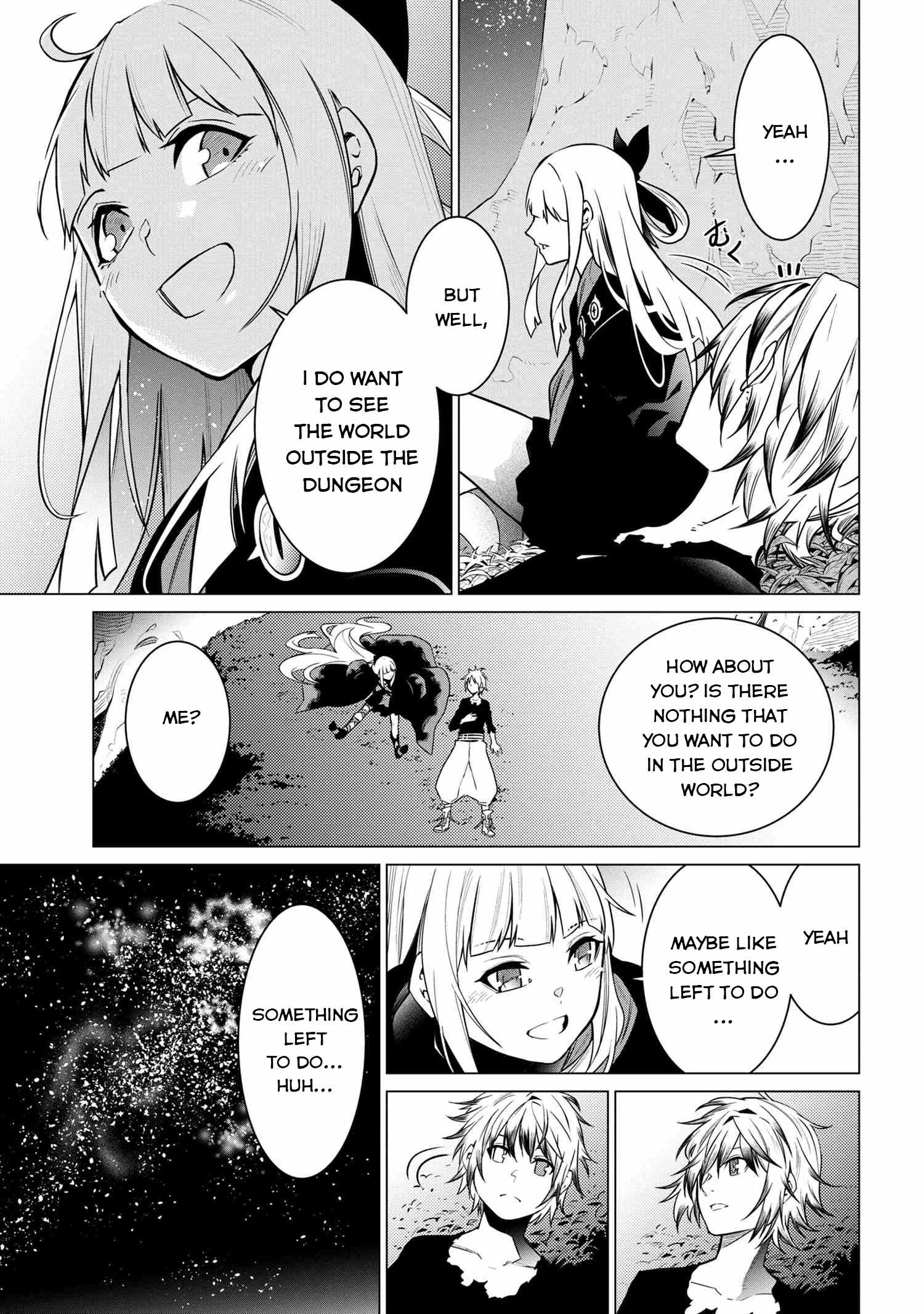 SSS-Rank Dungeon de Knife Ippon Tewatasare Tsuihou Sareta Shiro Madoushi: Yggdrasil no Noroi ni Yori Jakuten de Aru Maryoku Fusoku o Kokufukushi Sekai Saikyou e to Itaru Chapter 2.2 — Page 21
