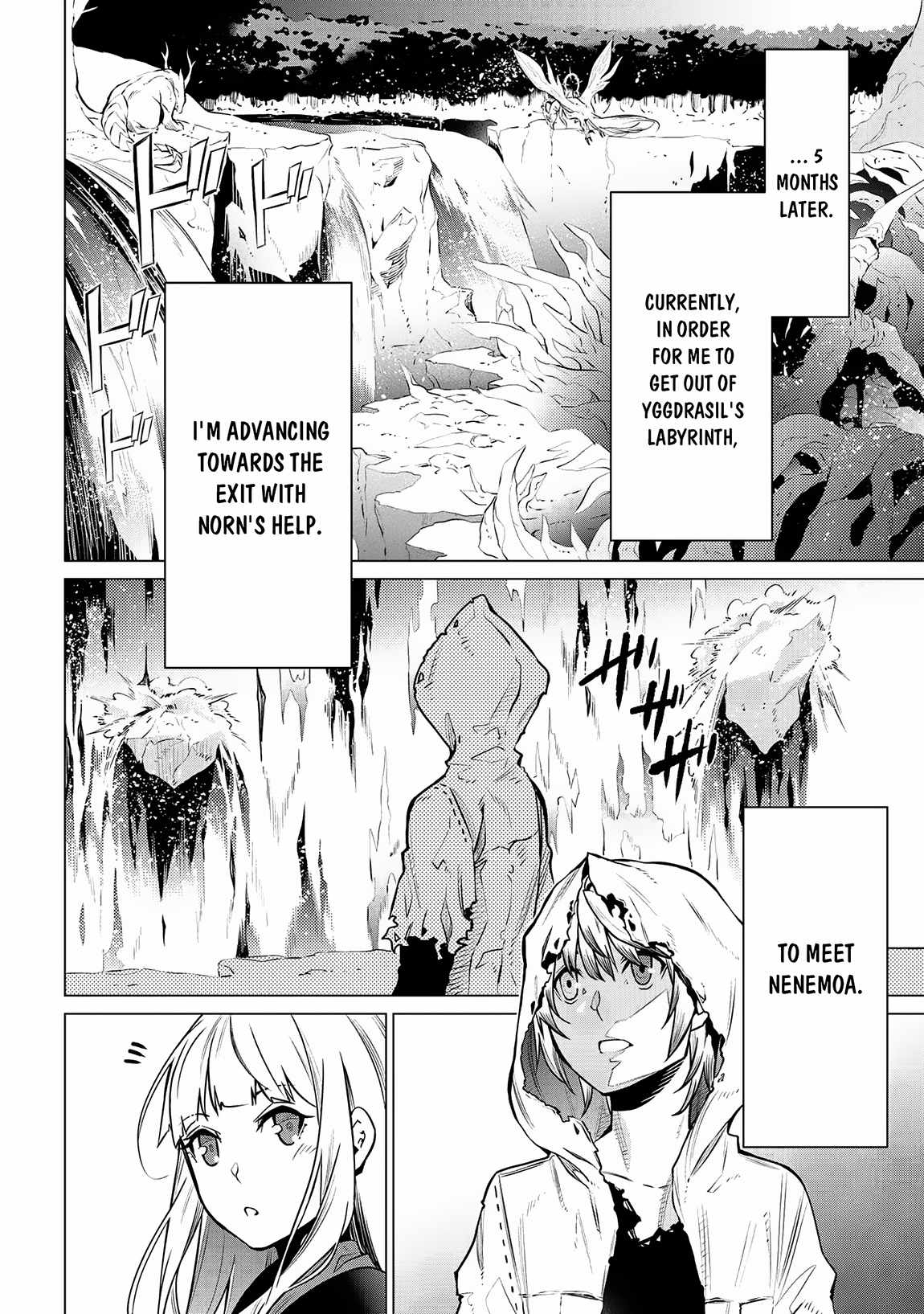SSS-Rank Dungeon de Knife Ippon Tewatasare Tsuihou Sareta Shiro Madoushi: Yggdrasil no Noroi ni Yori Jakuten de Aru Maryoku Fusoku o Kokufukushi Sekai Saikyou e to Itaru Chapter 3.1 — Page 8