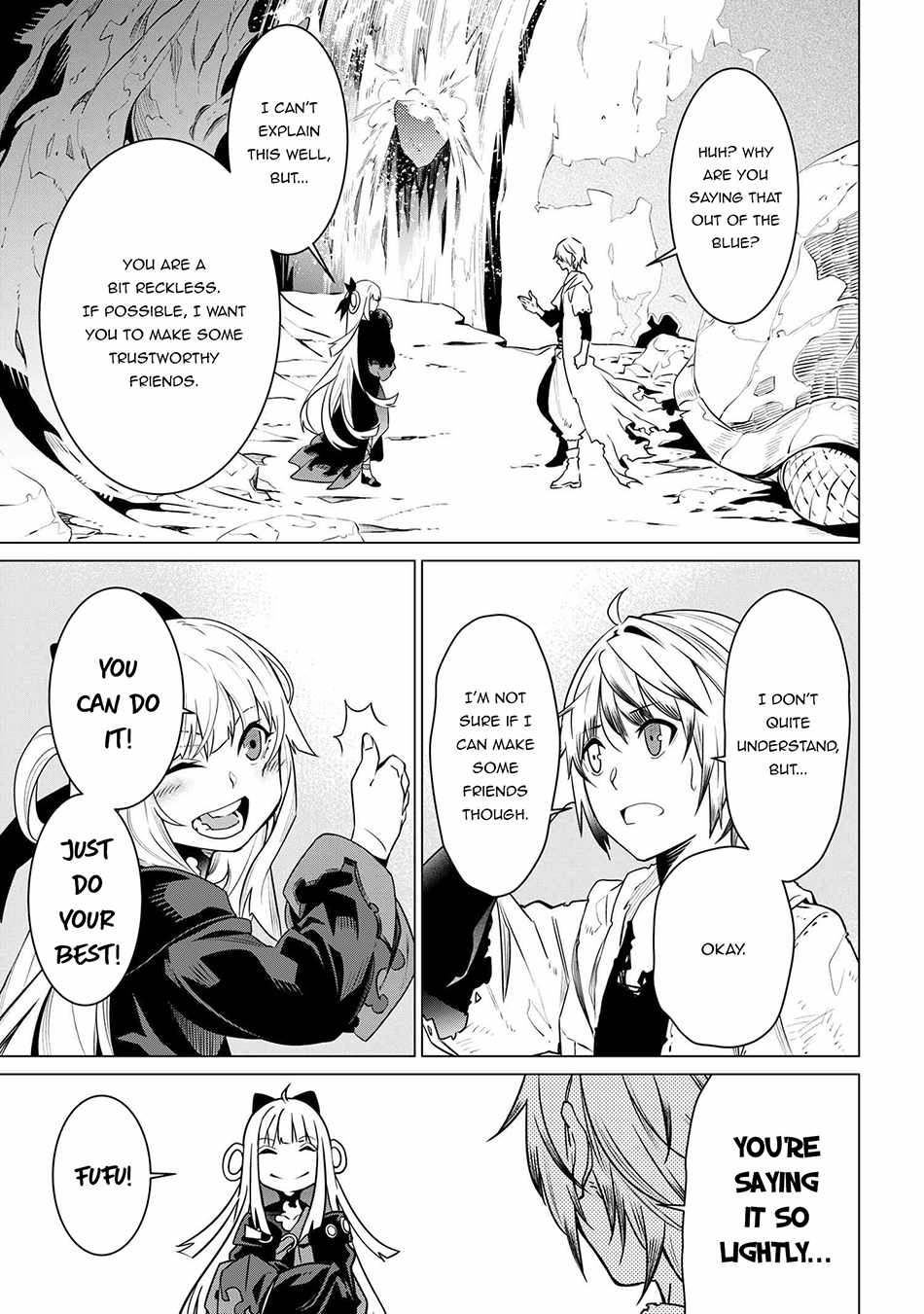 SSS-Rank Dungeon de Knife Ippon Tewatasare Tsuihou Sareta Shiro Madoushi: Yggdrasil no Noroi ni Yori Jakuten de Aru Maryoku Fusoku o Kokufukushi Sekai Saikyou e to Itaru Chapter 3.2 — Page 3
